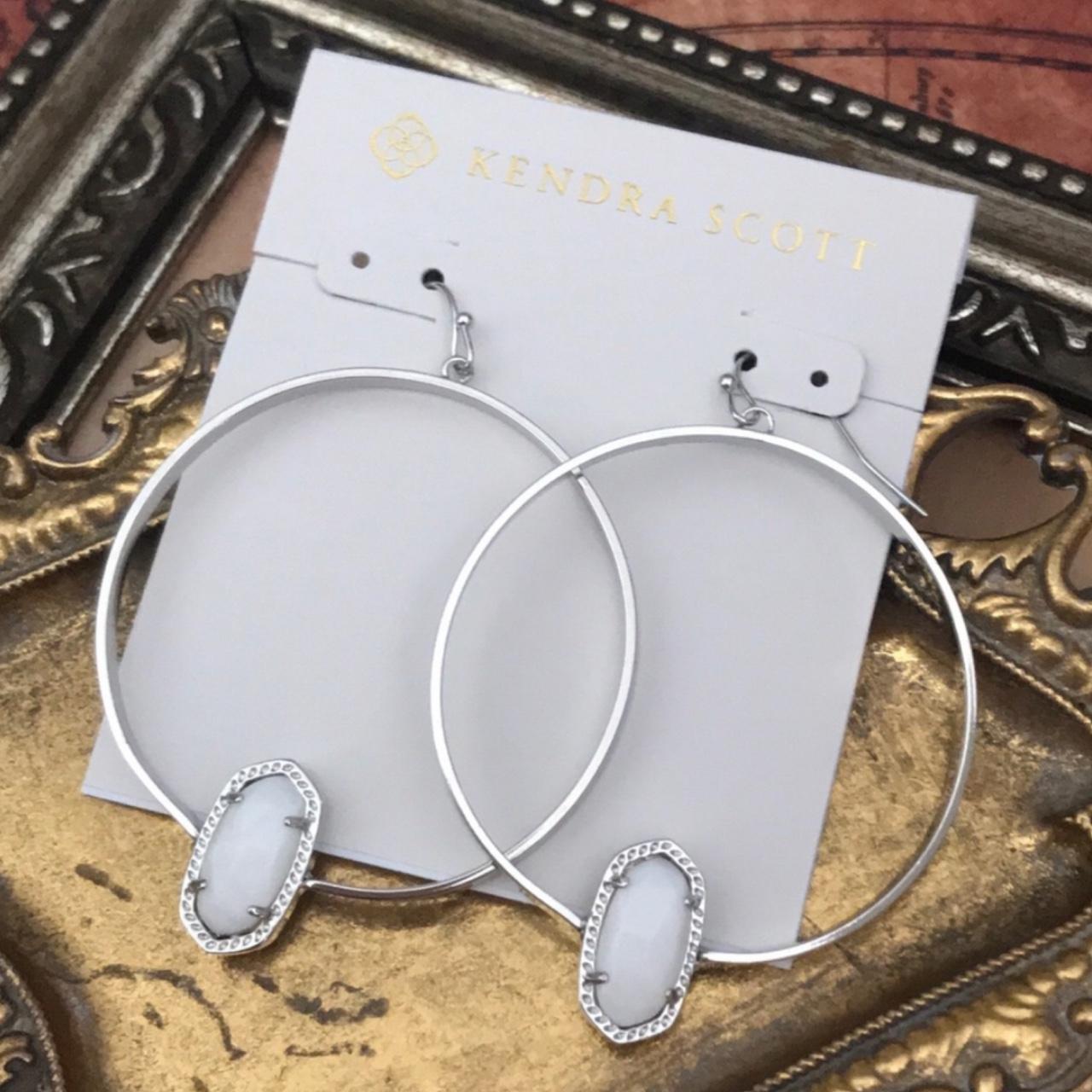 Kendra scott elora silver deals hoop earrings