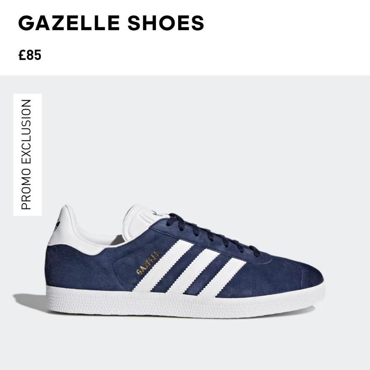 ADIDAS Gazelle Trainers Dark blue Size UK... - Depop