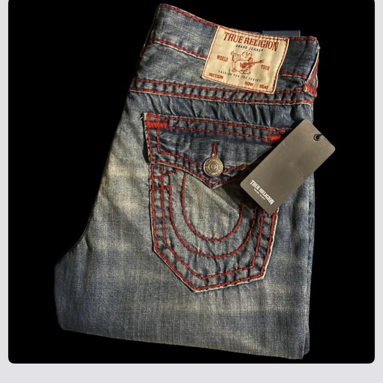 NWT True Religion Denim Ricky top Relaxed Straight jeans size 32