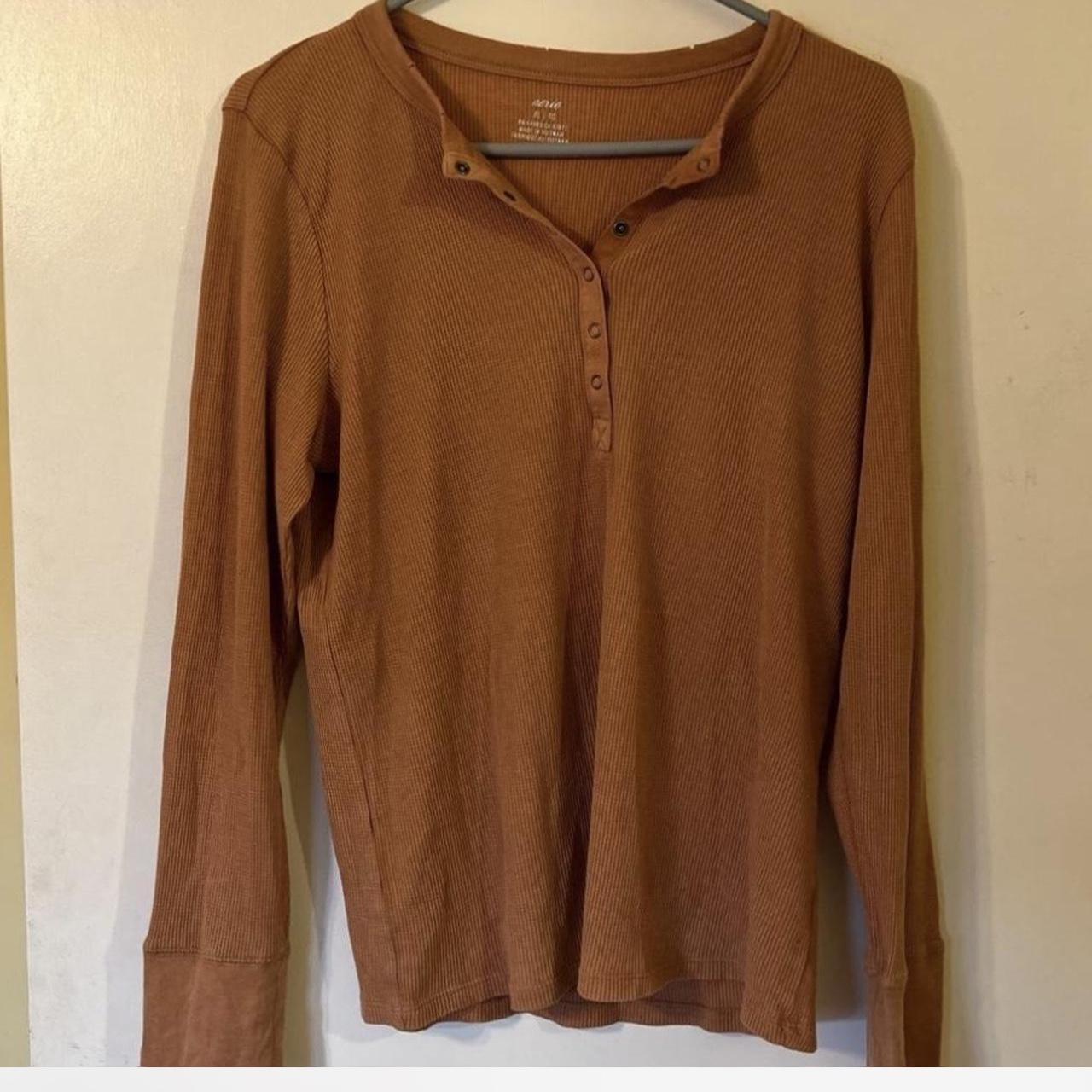 aerie long sleeve henley