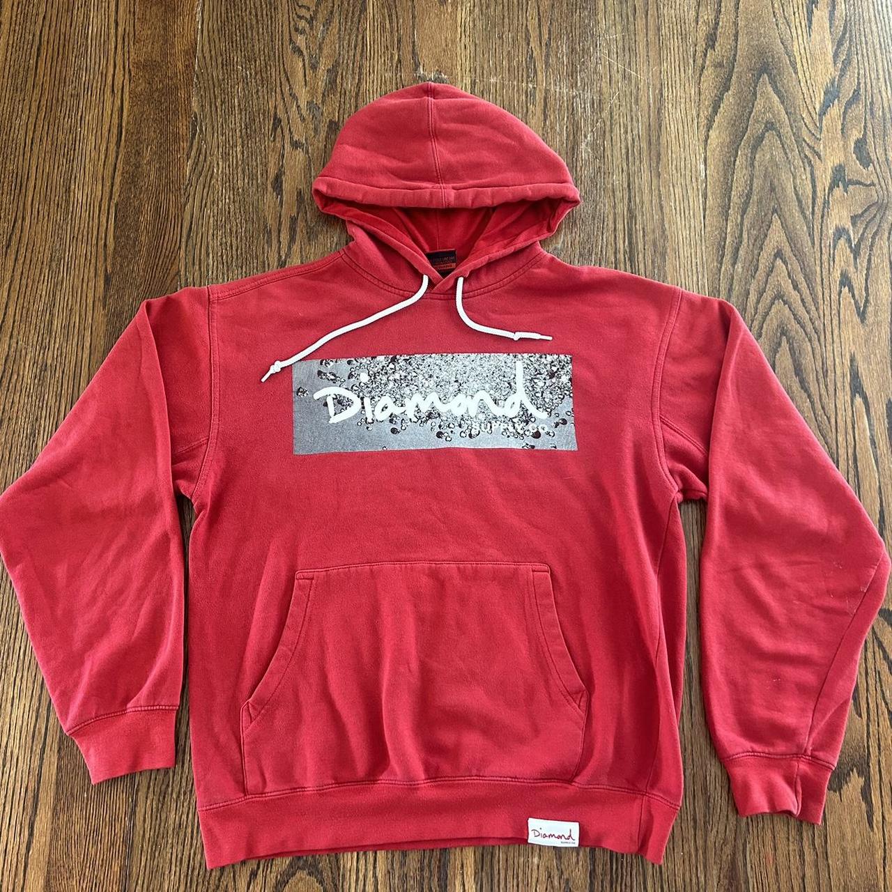 Diamond supply co red hoodie best sale