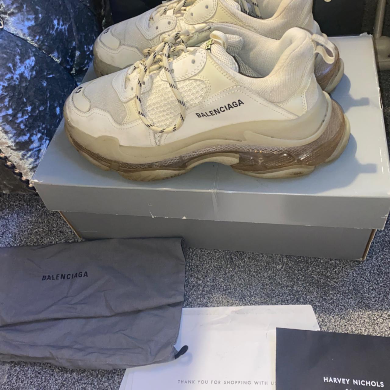 cream balenciaga sneakers