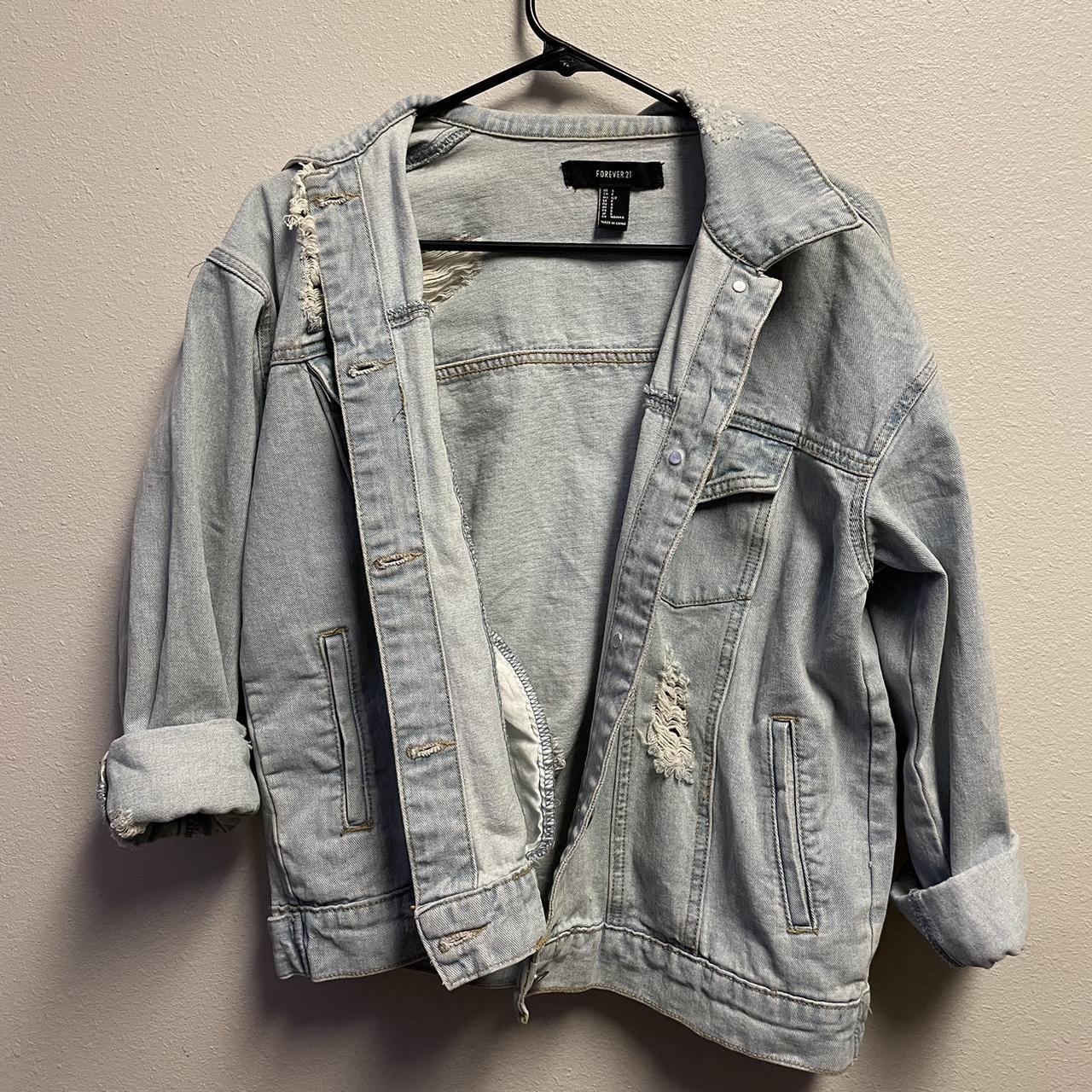 forever 21 oversized jean jacket