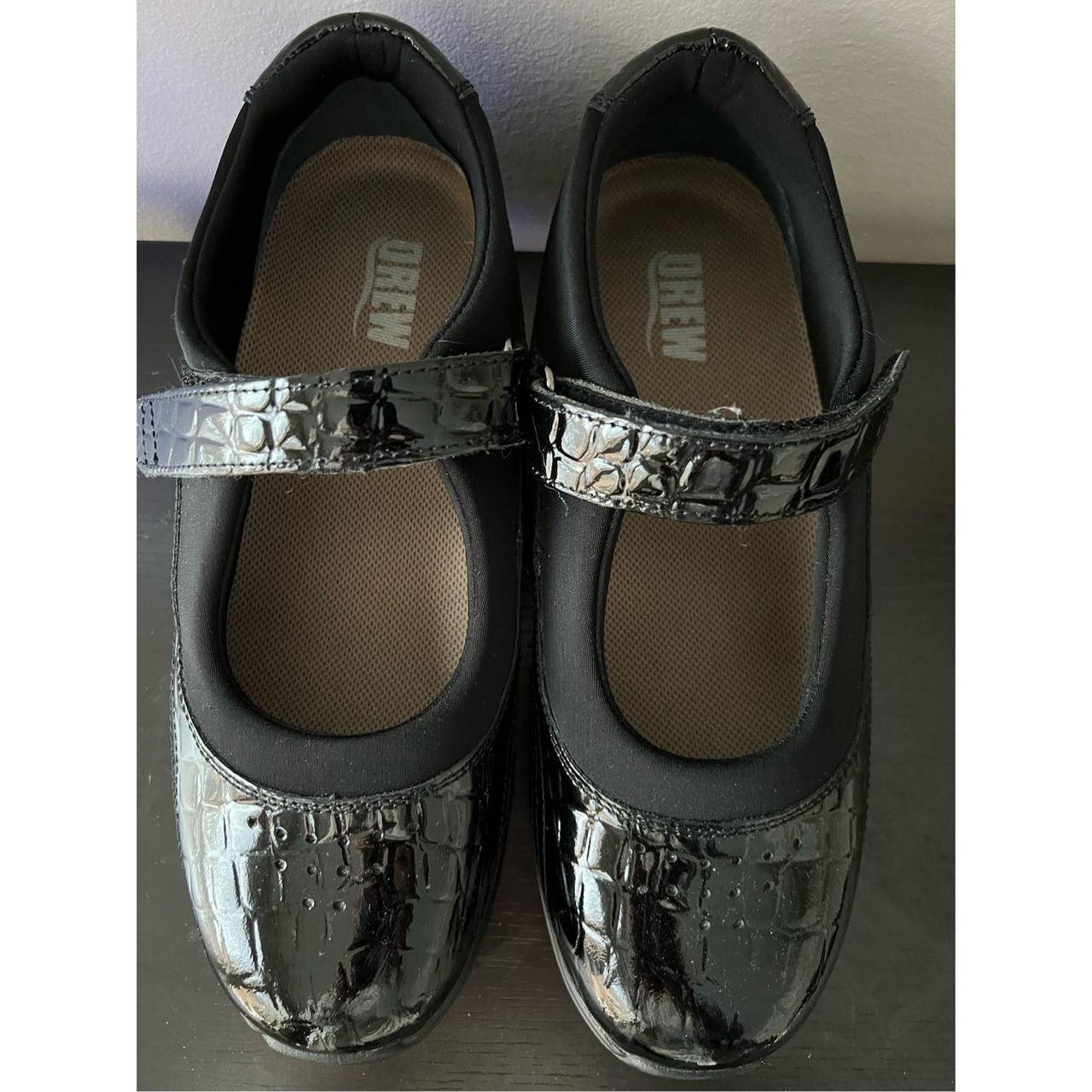 Drew patent leather with crocodile texture mary... - Depop