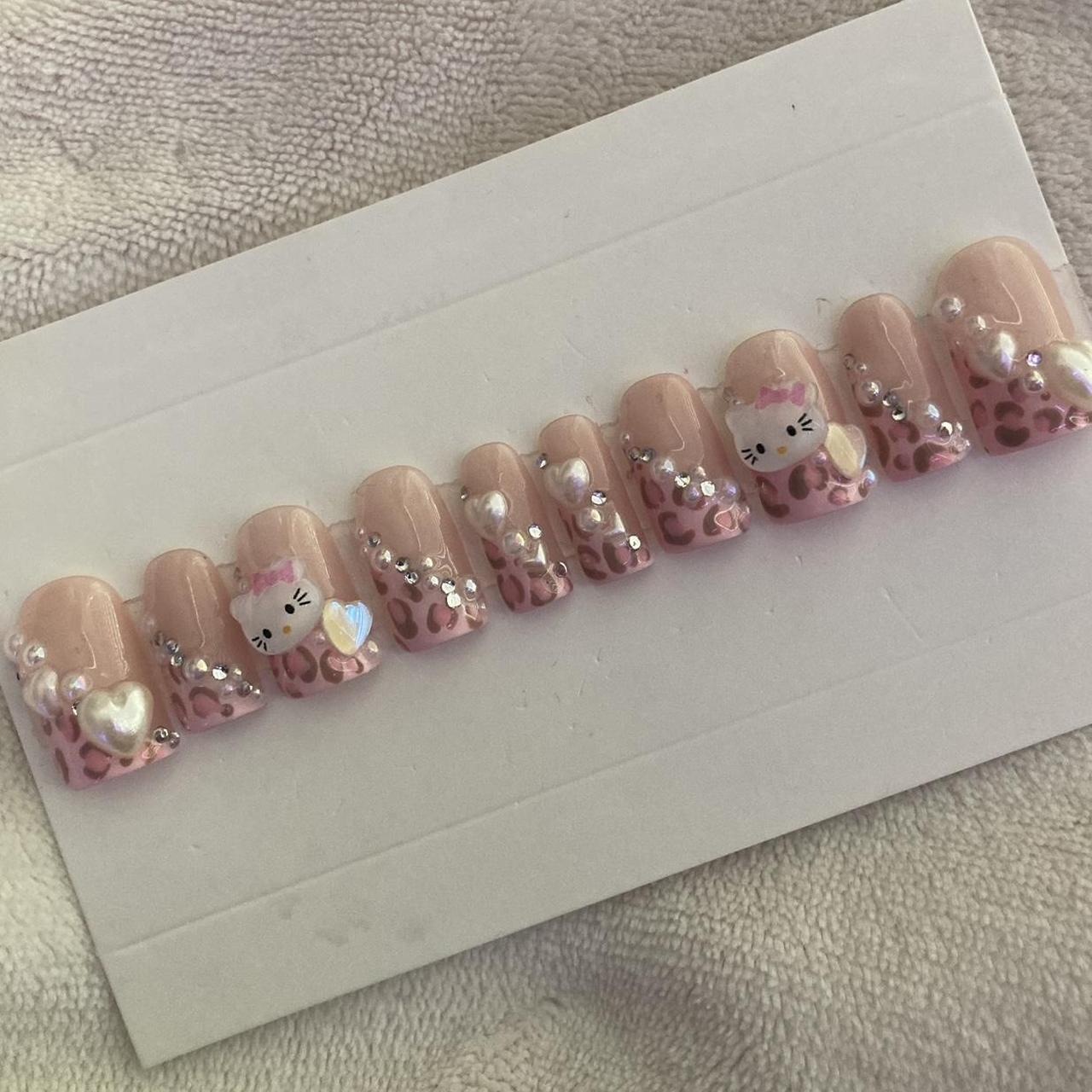 y2k hello kitty nails💅🏼💖 please message me for any... - Depop
