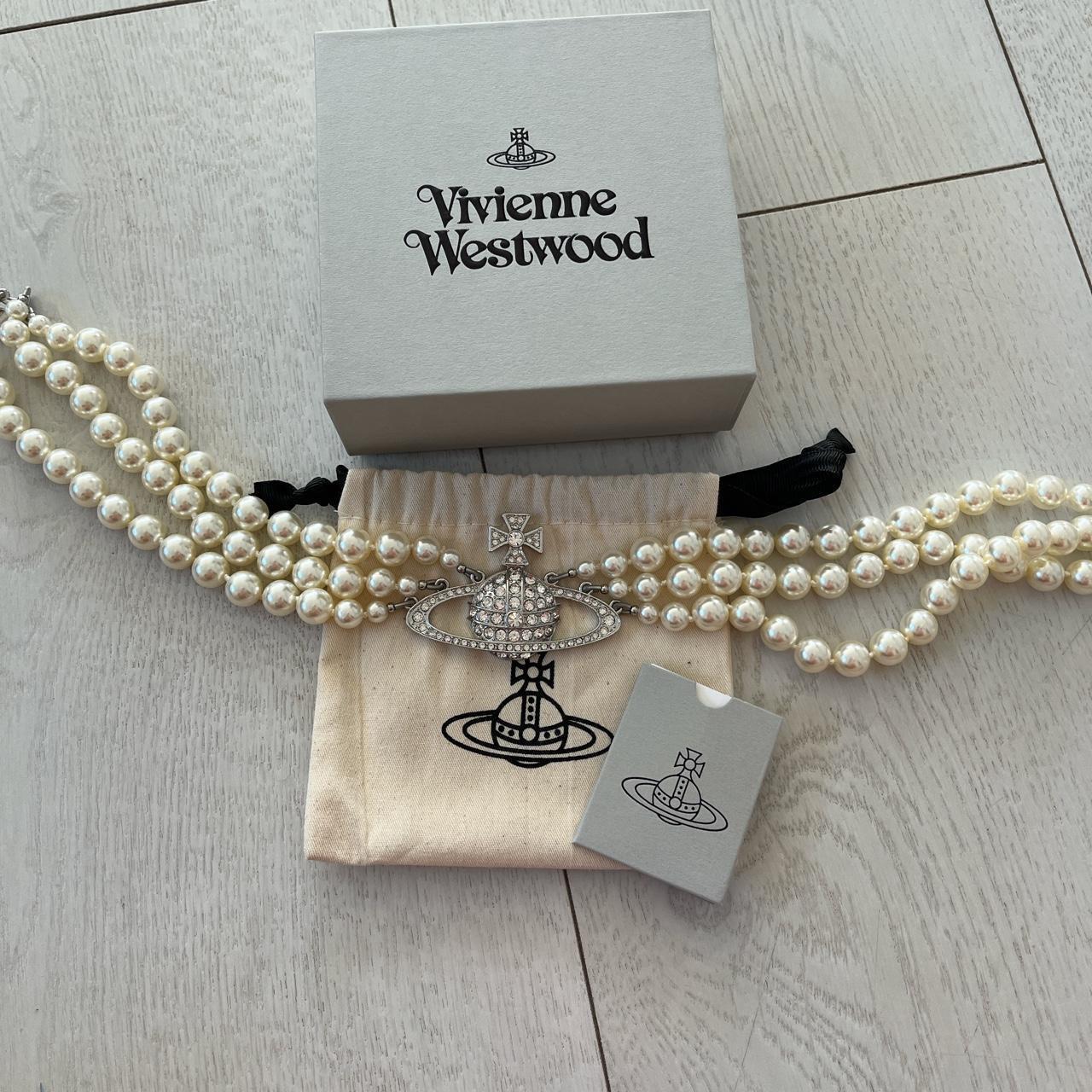 Vivienne Westwood Triple Pearls Brand new come with... - Depop