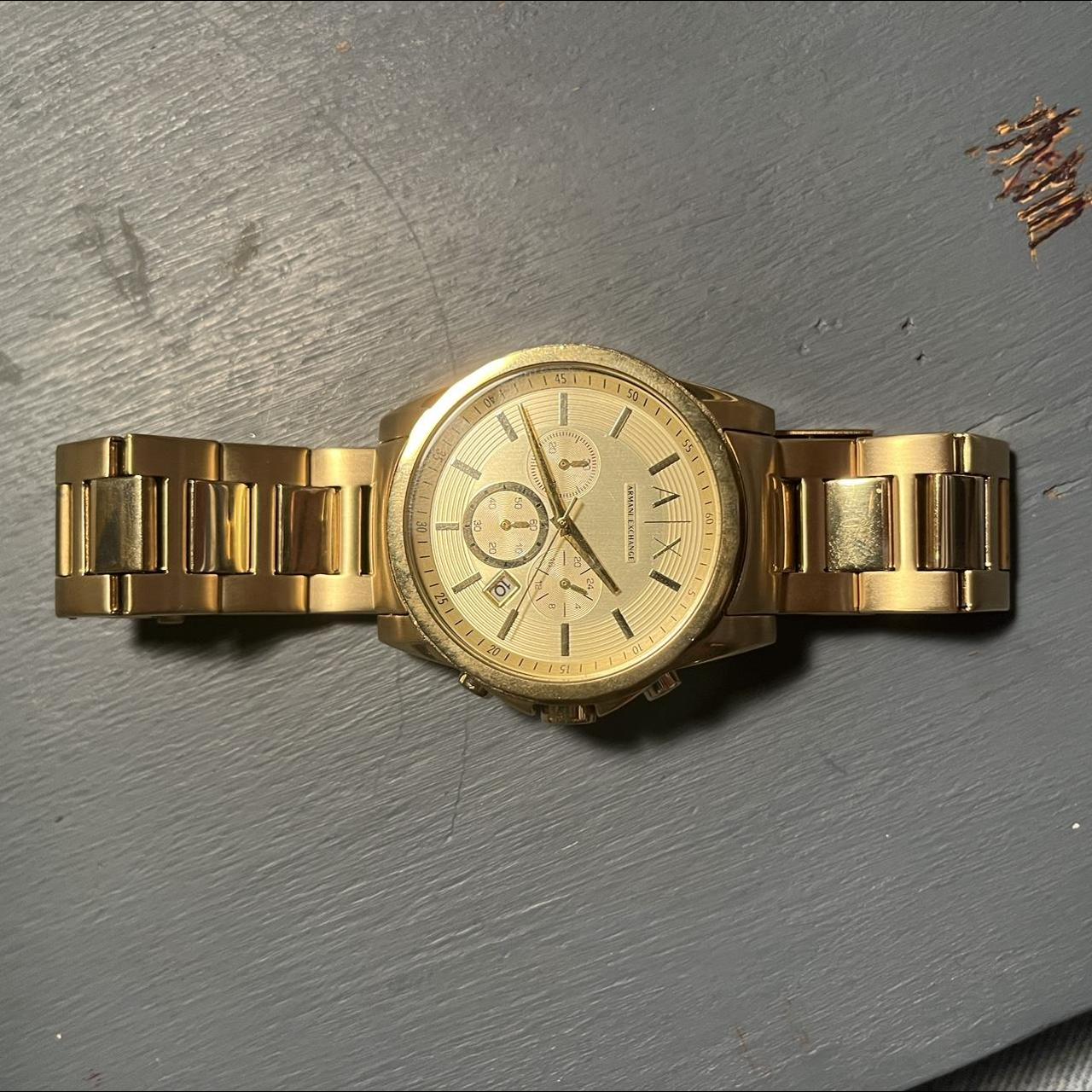 Gold Armani Exchange watch