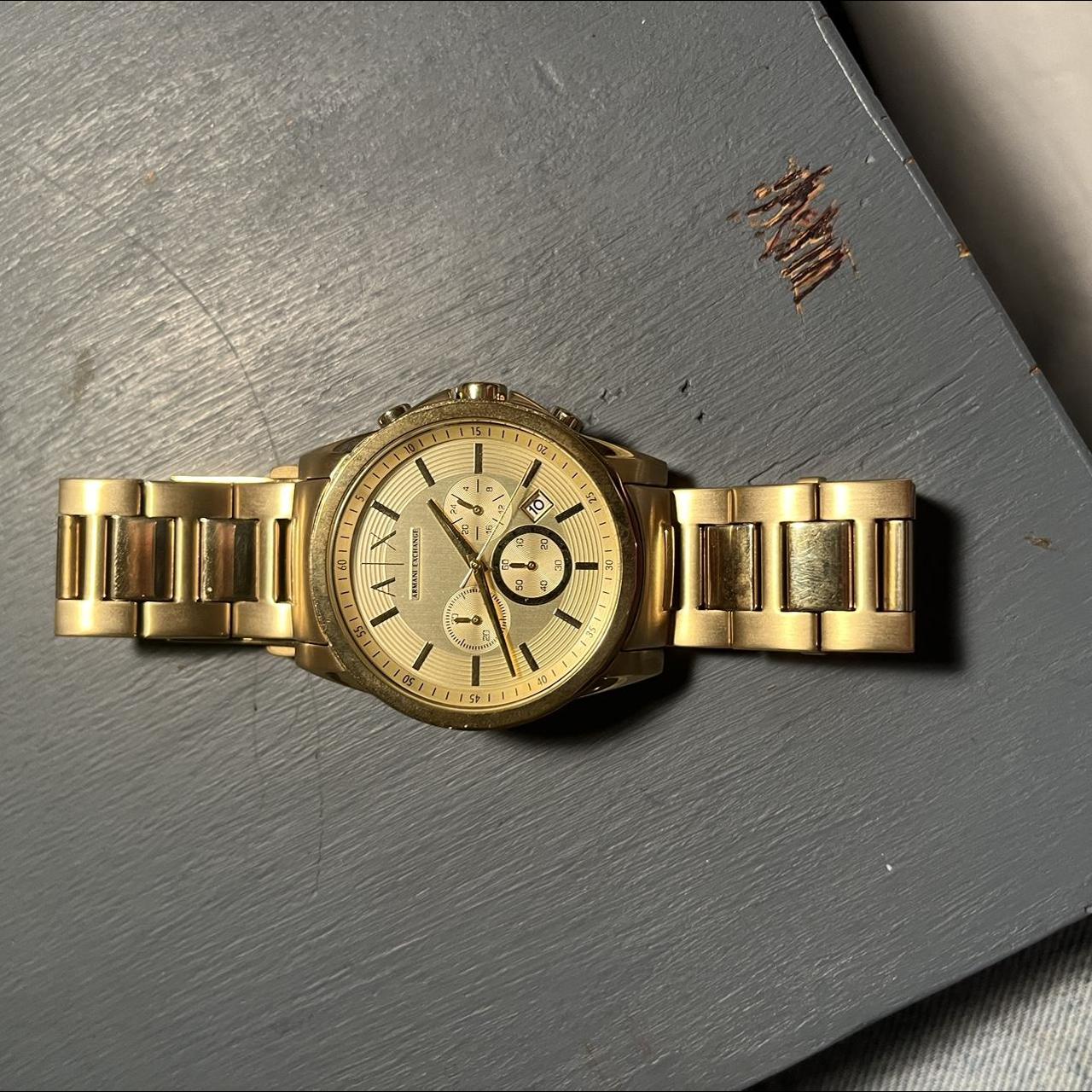 Gold Armani Exchange watch