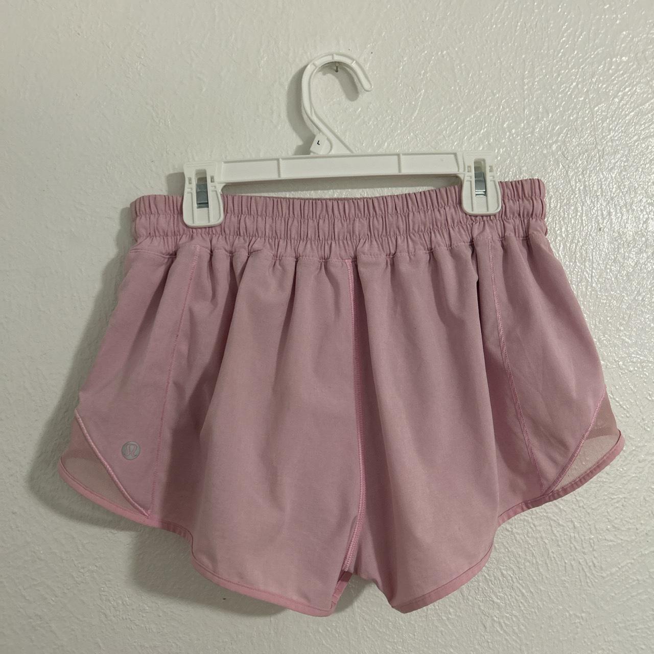 Light pink sale lululemon shorts