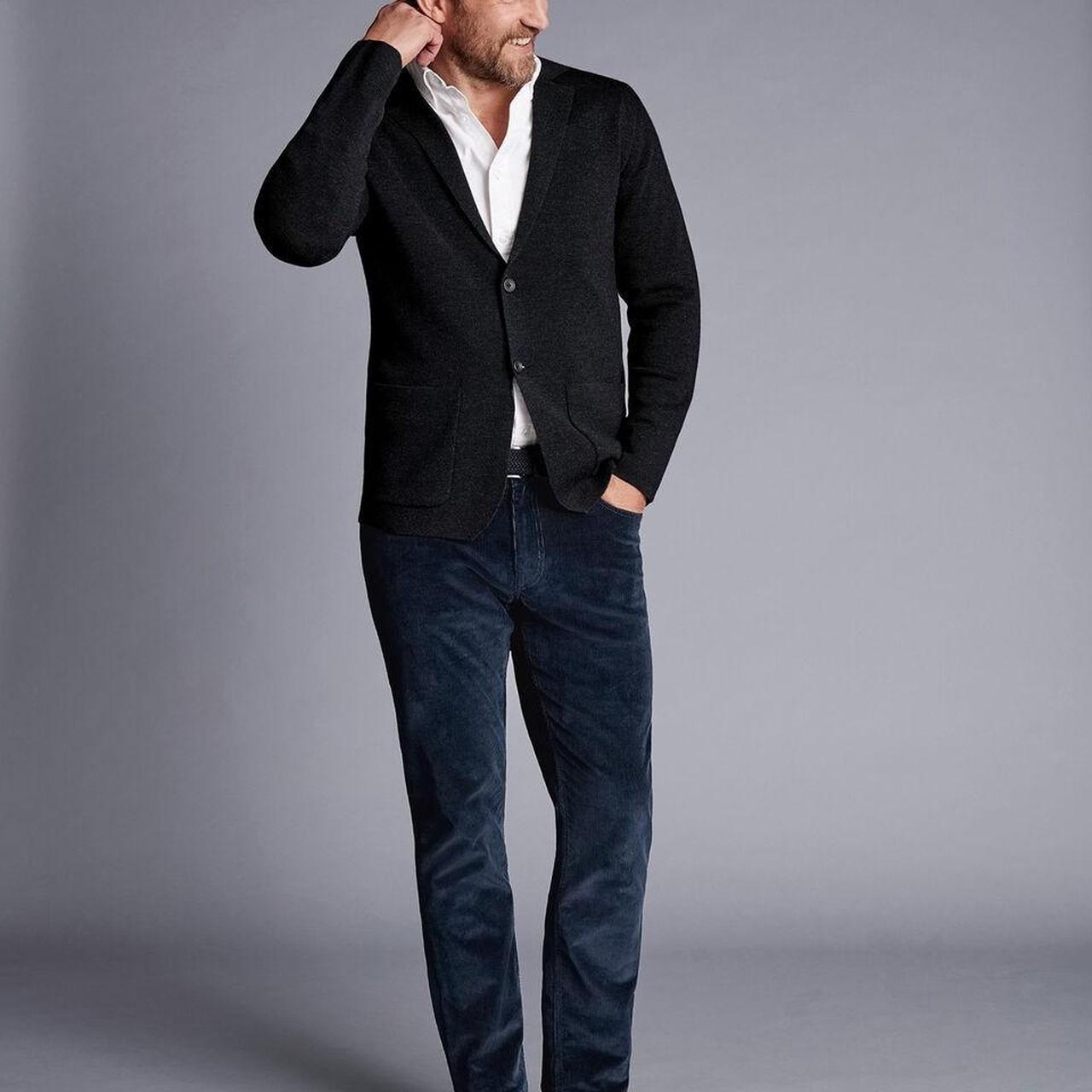 CHARLES TYRWHITT 100% MERINO WOOL BUTTON UP Depop - Main Image