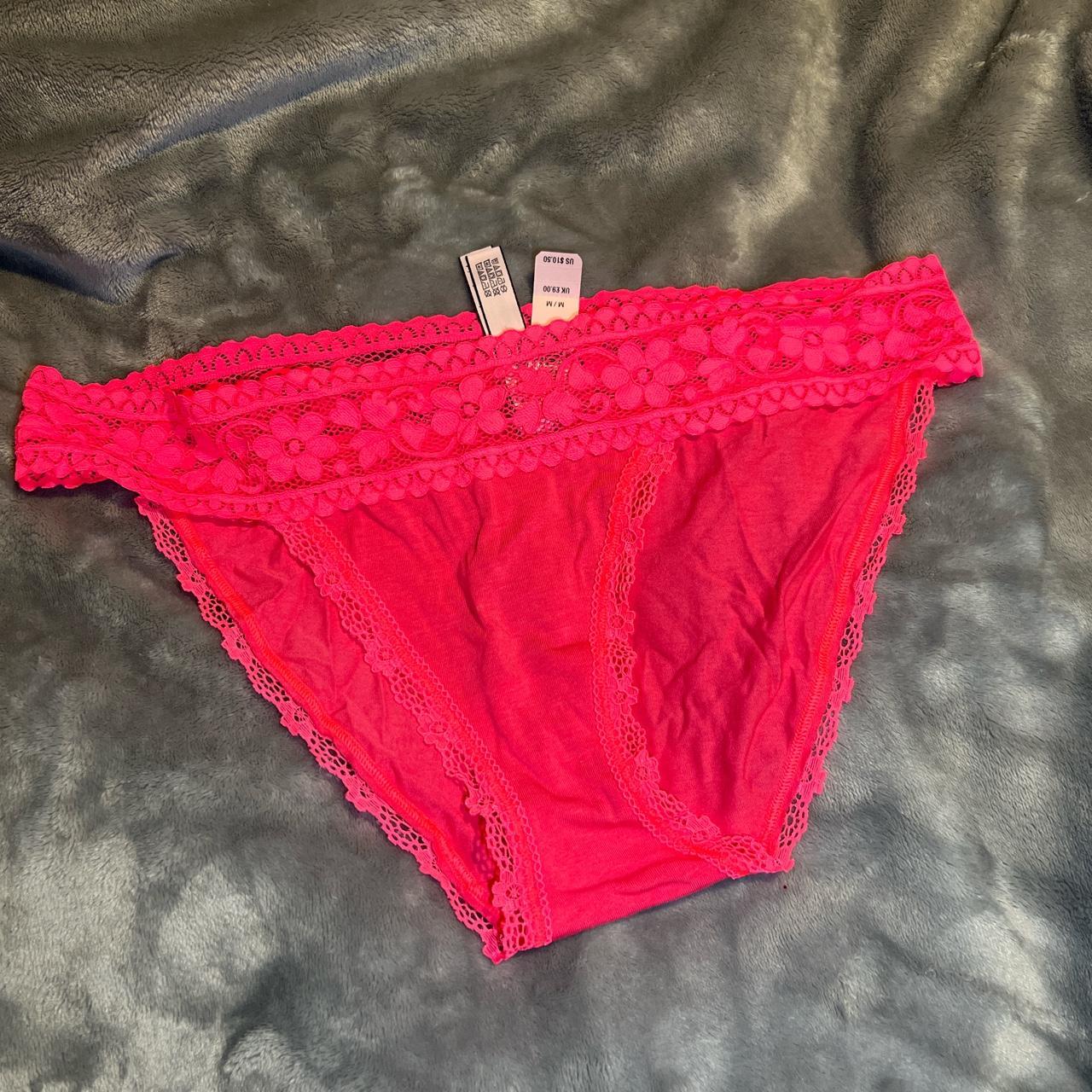 3 Assorted Pink and Victoria's Secret panties Size - Depop