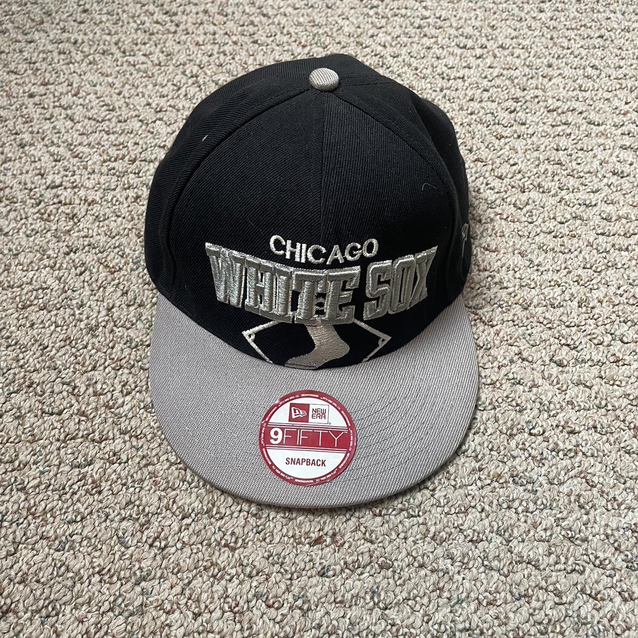 Men's New Era White Chicago White Sox Vintage 9FIFTY Snapback Hat
