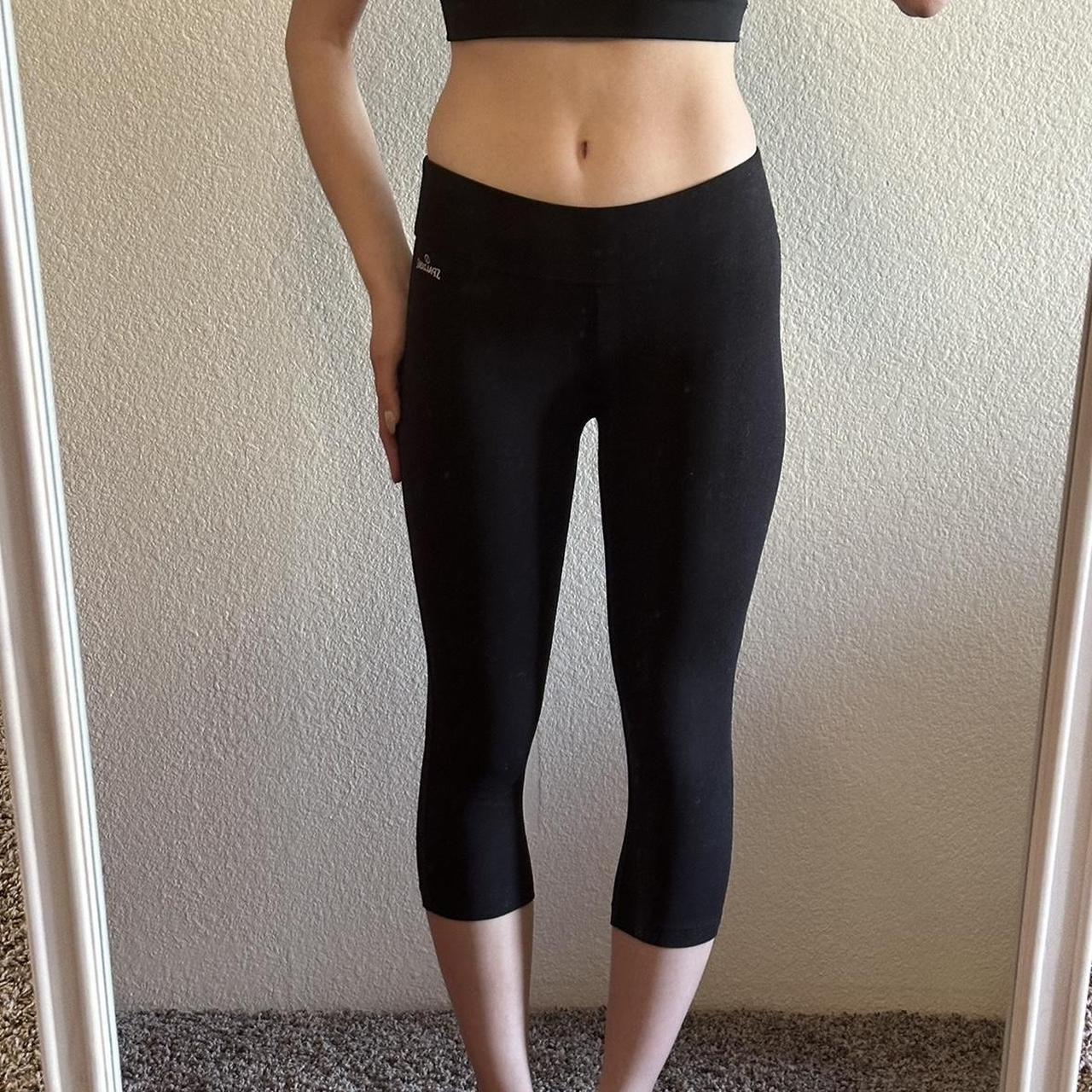 Women's Yoga Spalding Capri Yoga Pants Black Capri Spalding