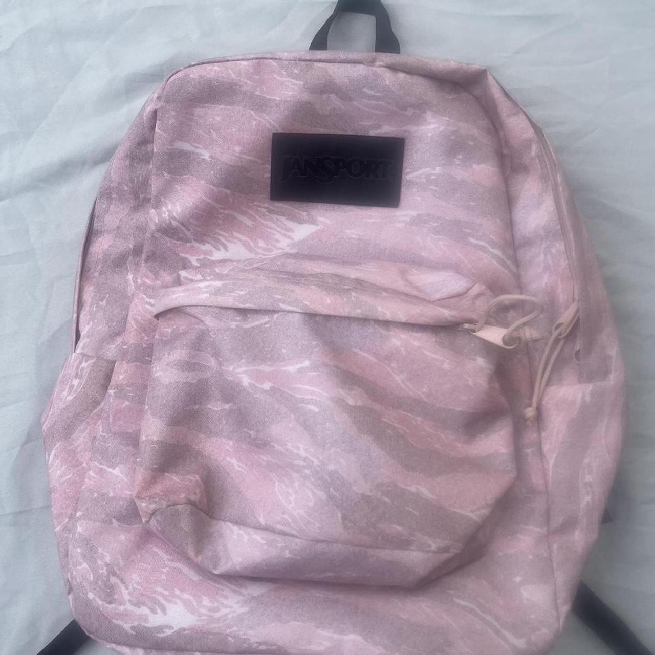 ˚ʚ♡ɞ˚ pink camo jansport backpack˚ʚ♡ɞ˚ Jansport... Depop
