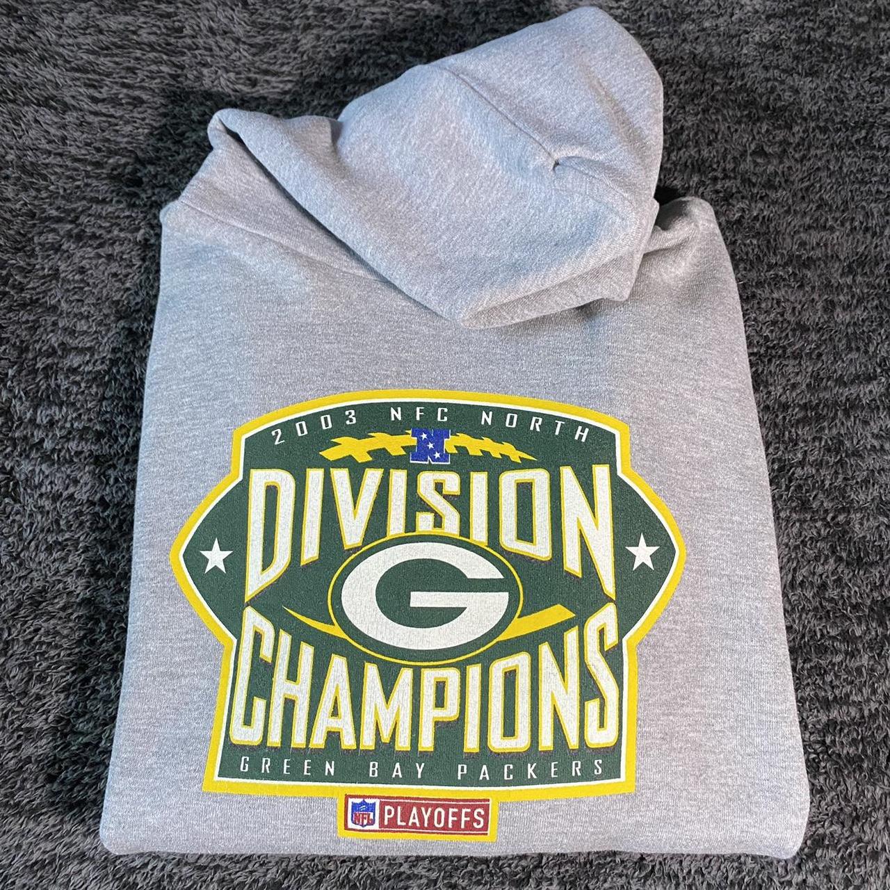 Vintage Y2K 2003 Green Bay Packers Playoffs Hoodie - Depop