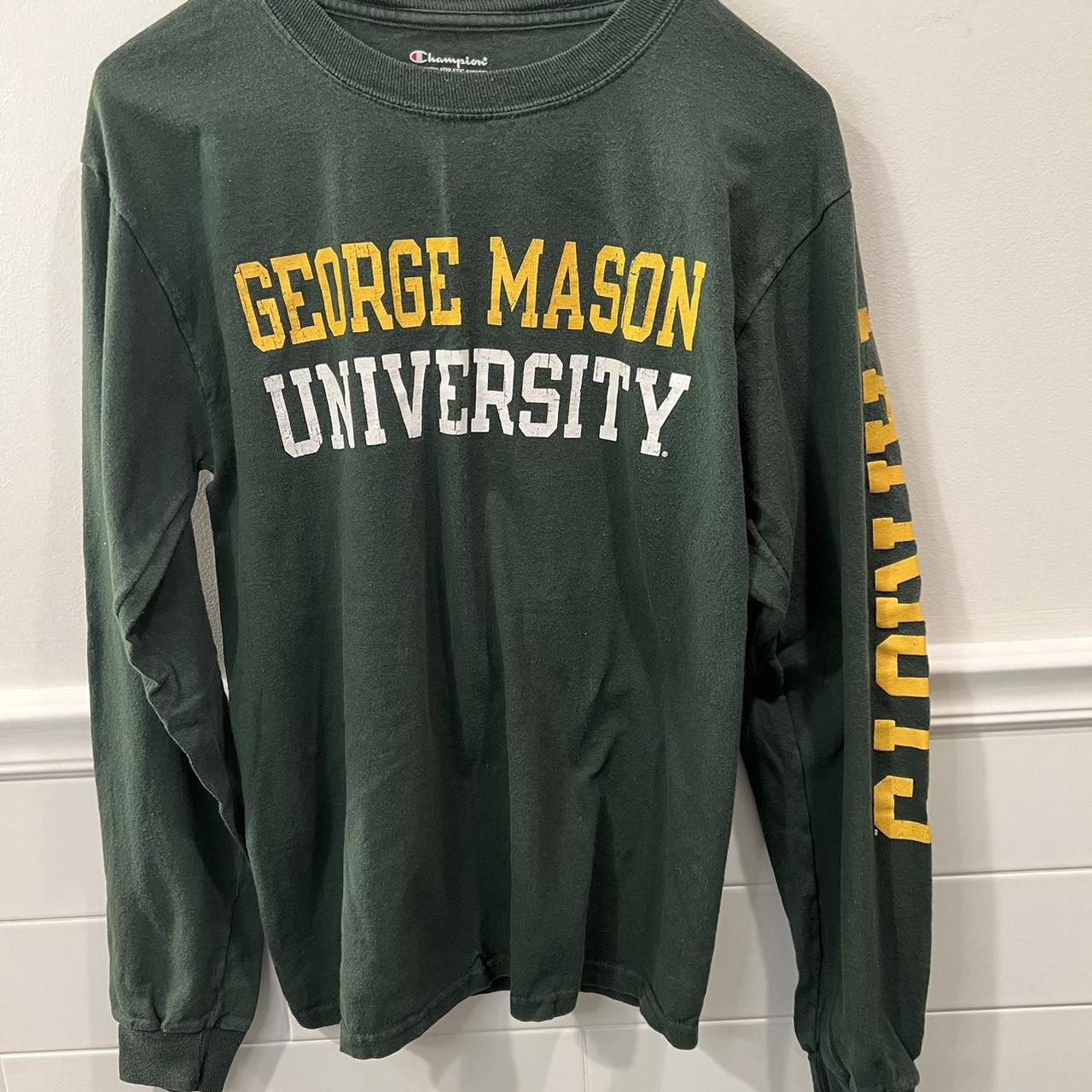 Men's Green George Mason Patriots Long Sleeve T-Shirt