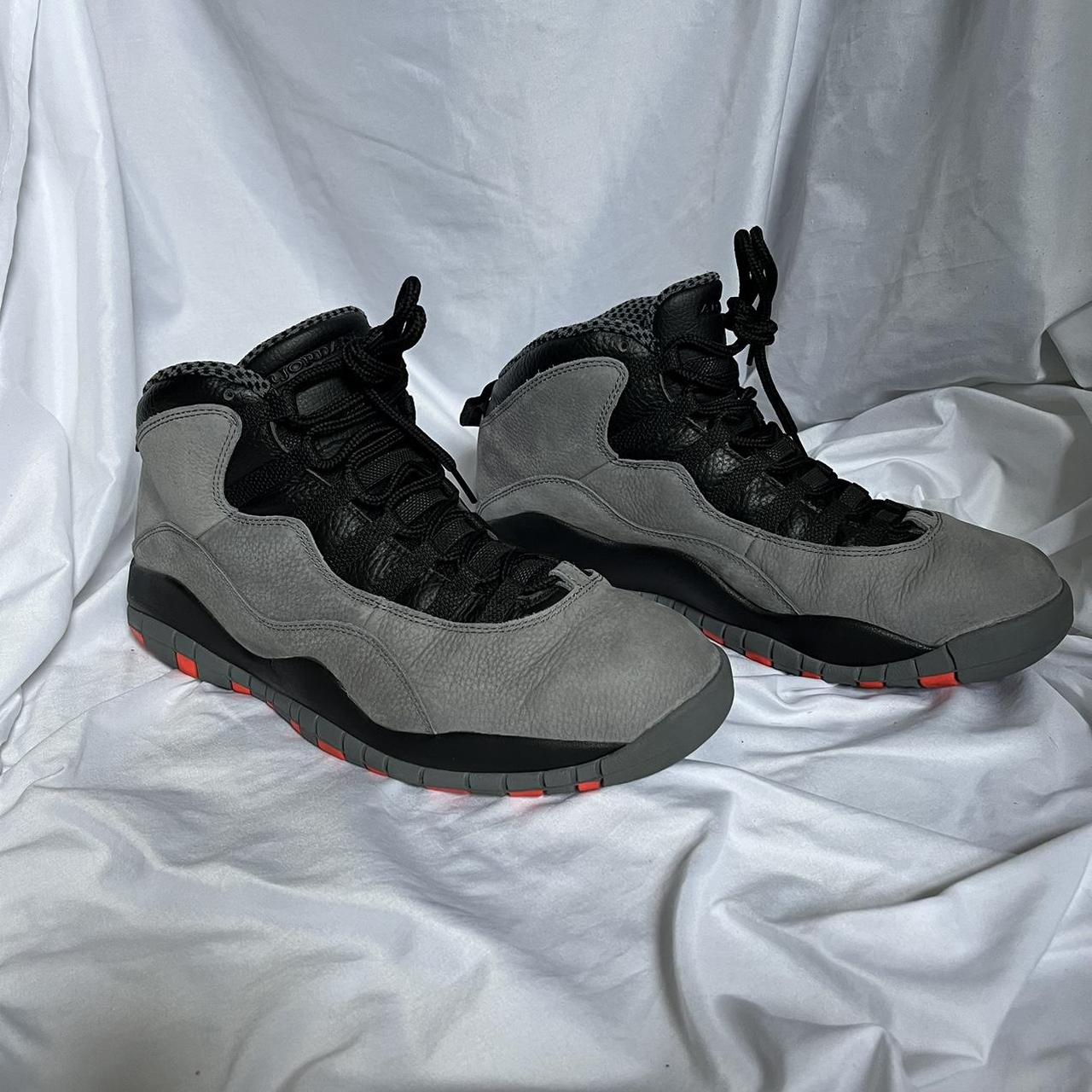 Air Jordan Retro 10 Cool Grey Infrared Black. Depop