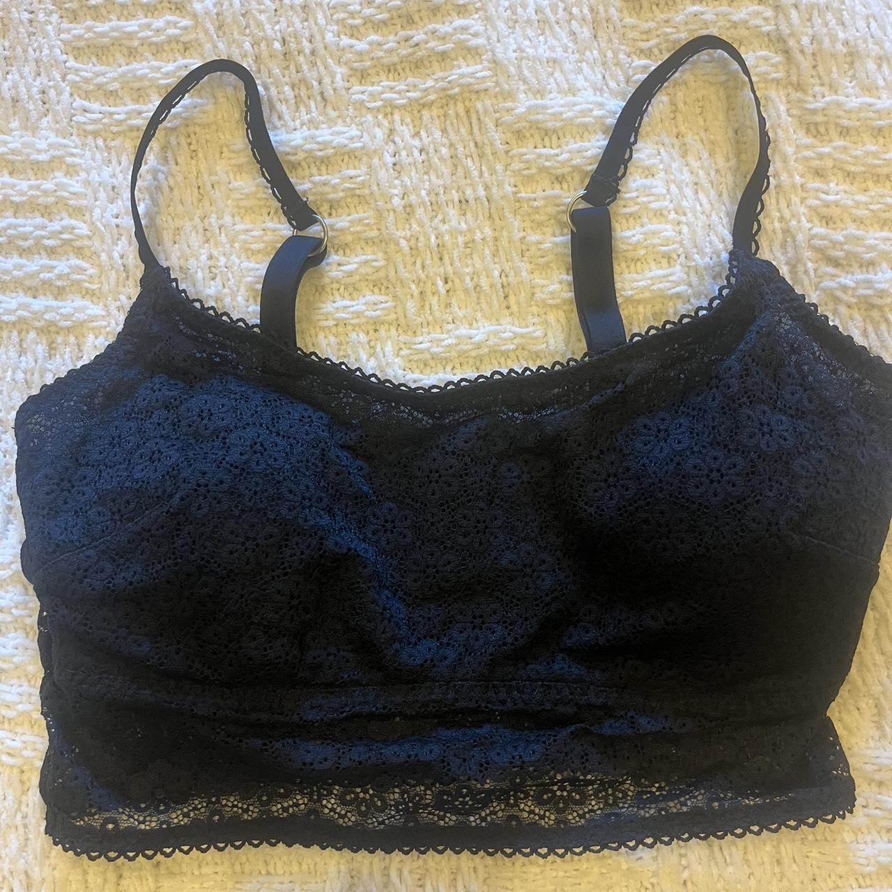 Hollister Gilly Hicks olive green bra top with tie - Depop
