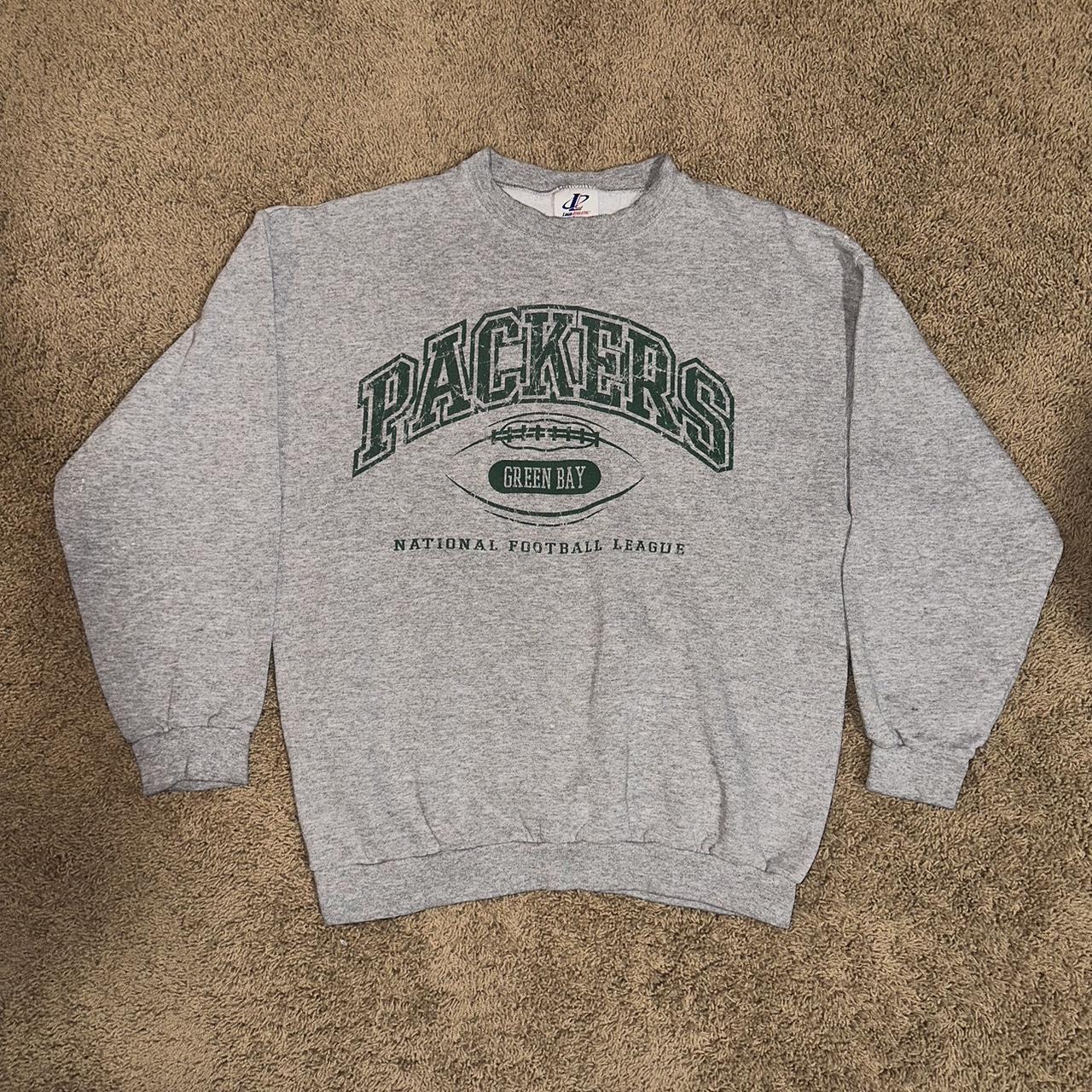 Vintage green bay packers reworked sweater! Cropped - Depop