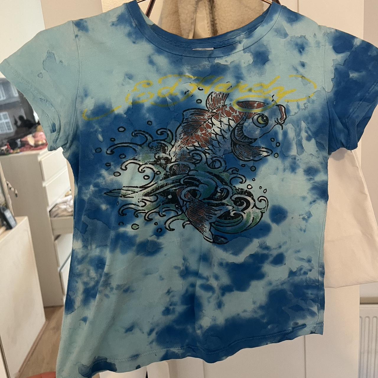 Ed Hardy Women S T Shirt Depop   P0 