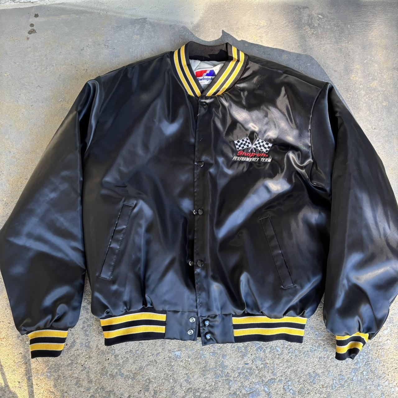 90’s snap-on jacket size xl super cool piece perfect... - Depop