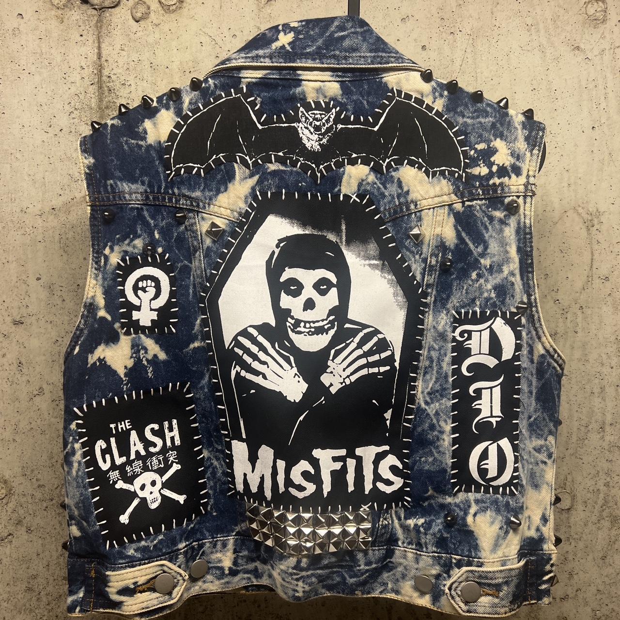 handmade misfits patch 3.5” by 3” #misfits - Depop