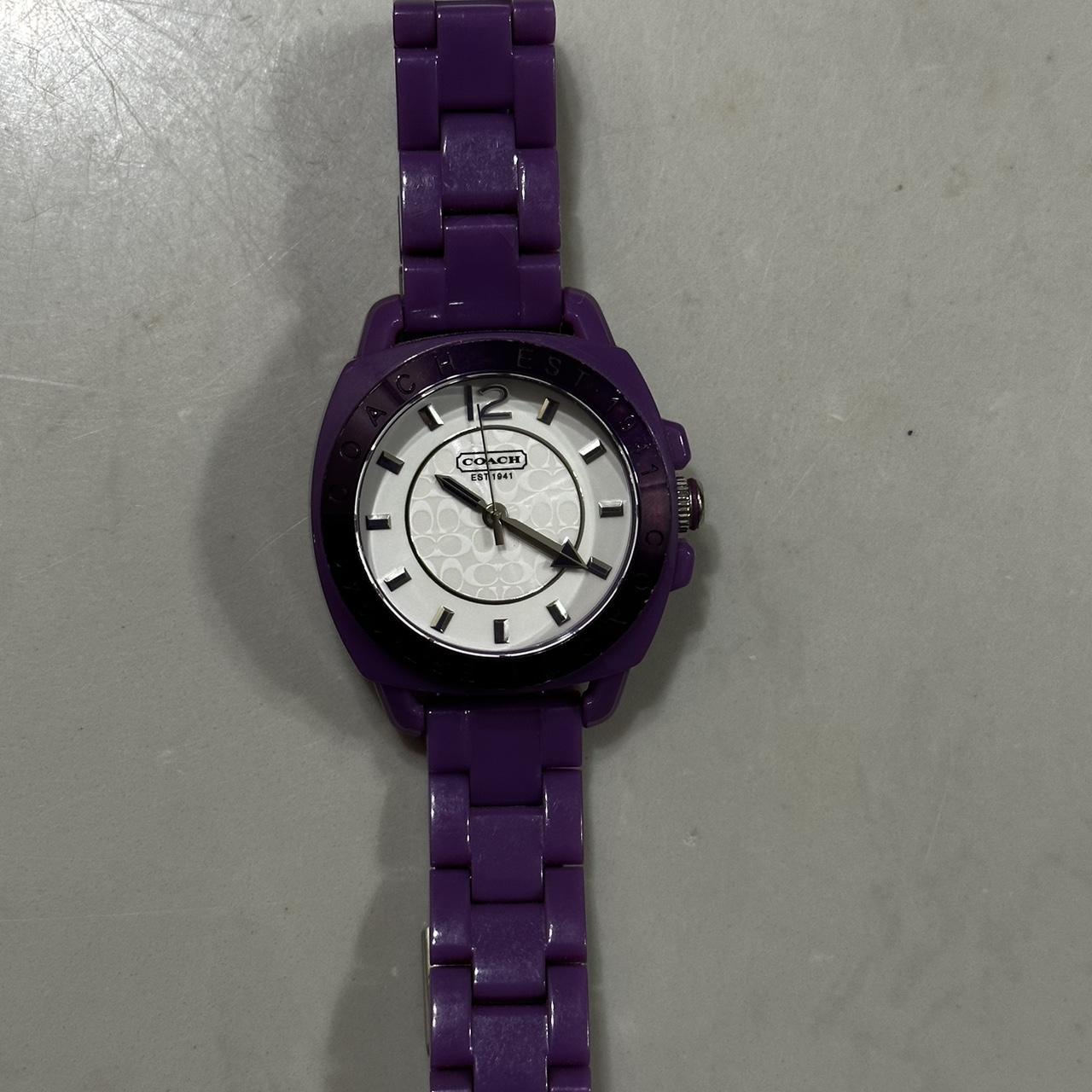 Purple coach online watch