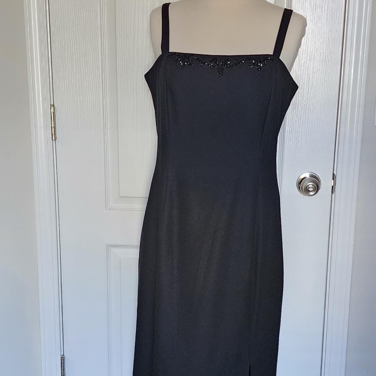 Black beaded 90s gown Love the design and build on... - Depop