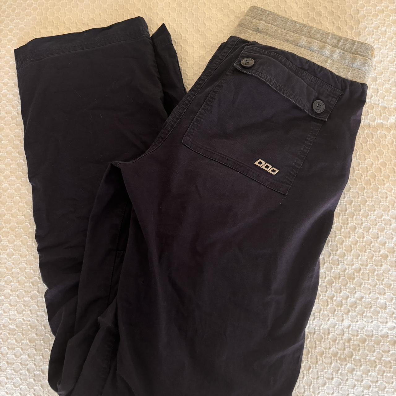 dark blue lorna jane flashdance pants one button... - Depop