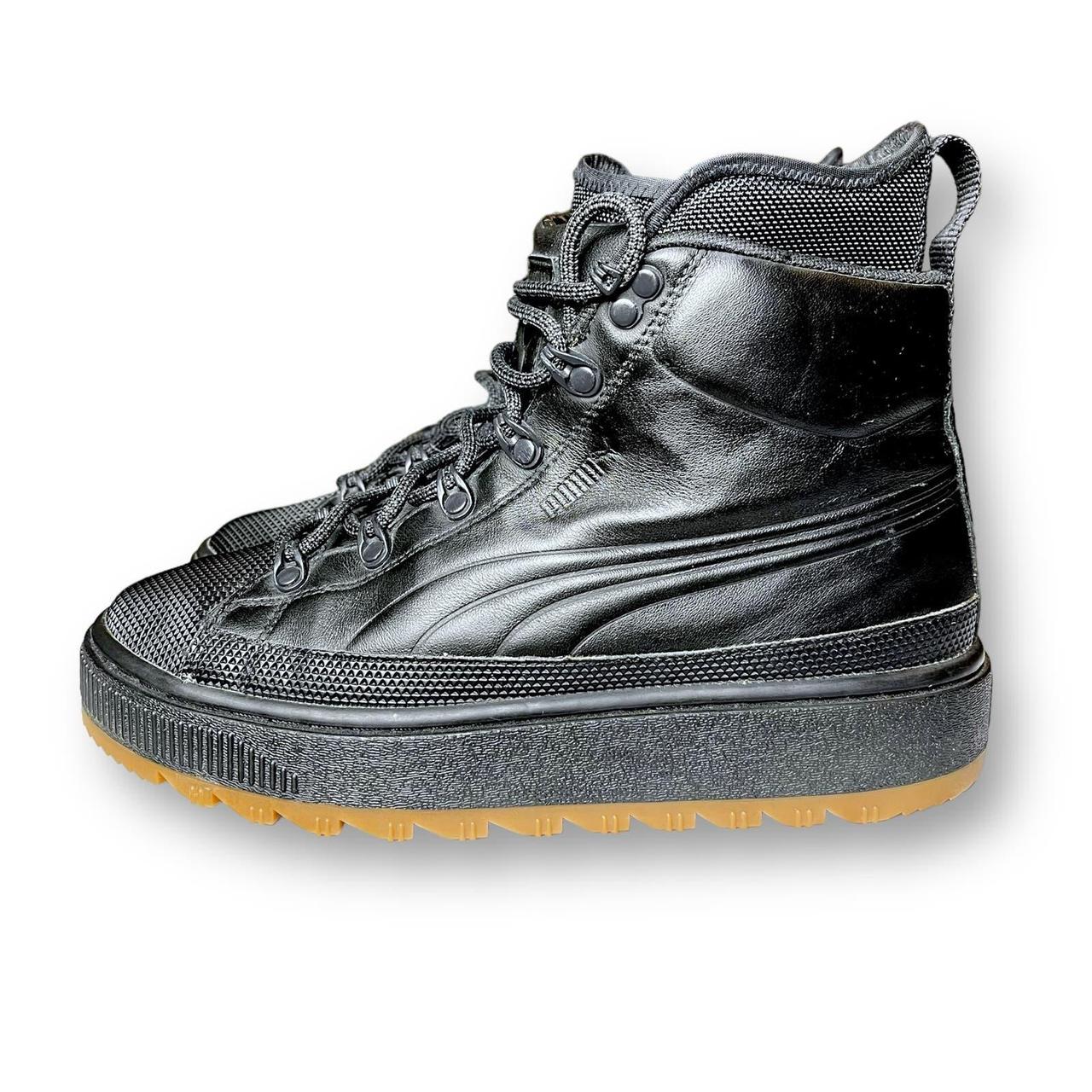 Puma The Ren Boot Big Kids Black Leather Water