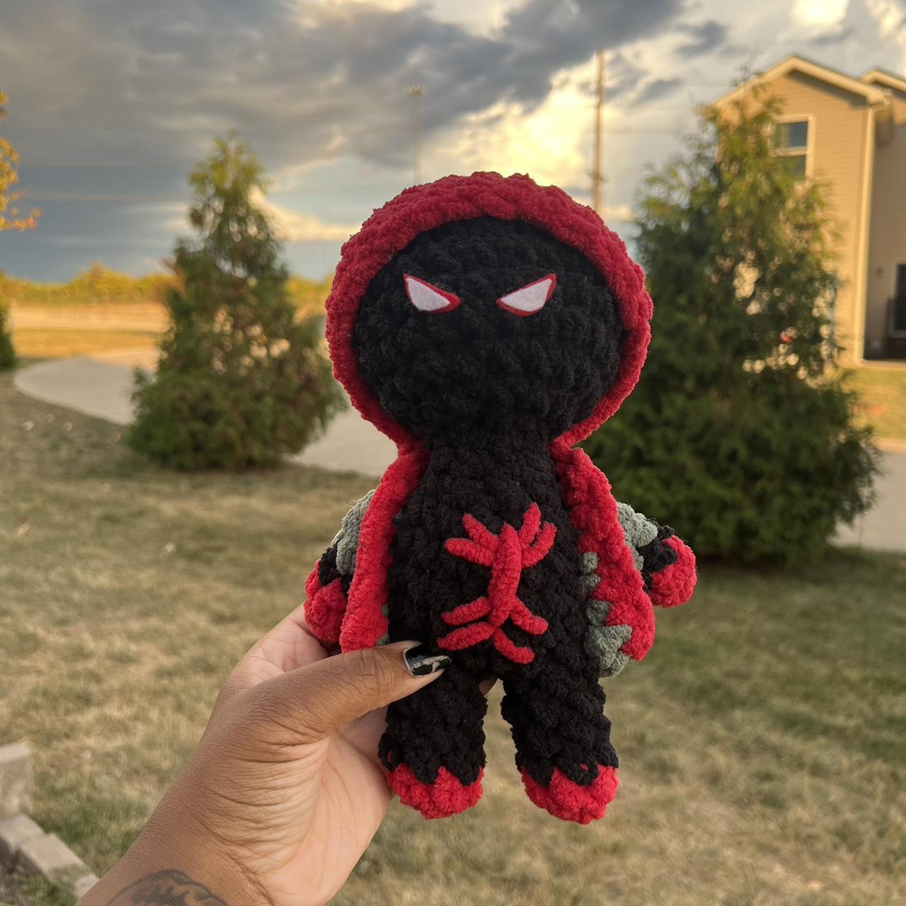 Crochet Miles Morales Plushie #spiderman Depop