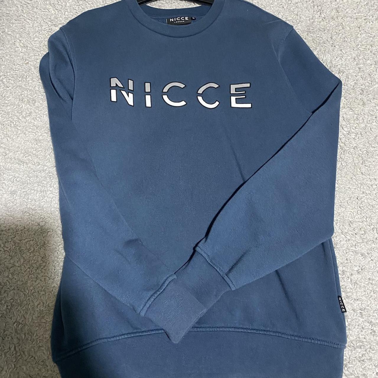 Navy blue nicce sweatshirt Size medium Depop