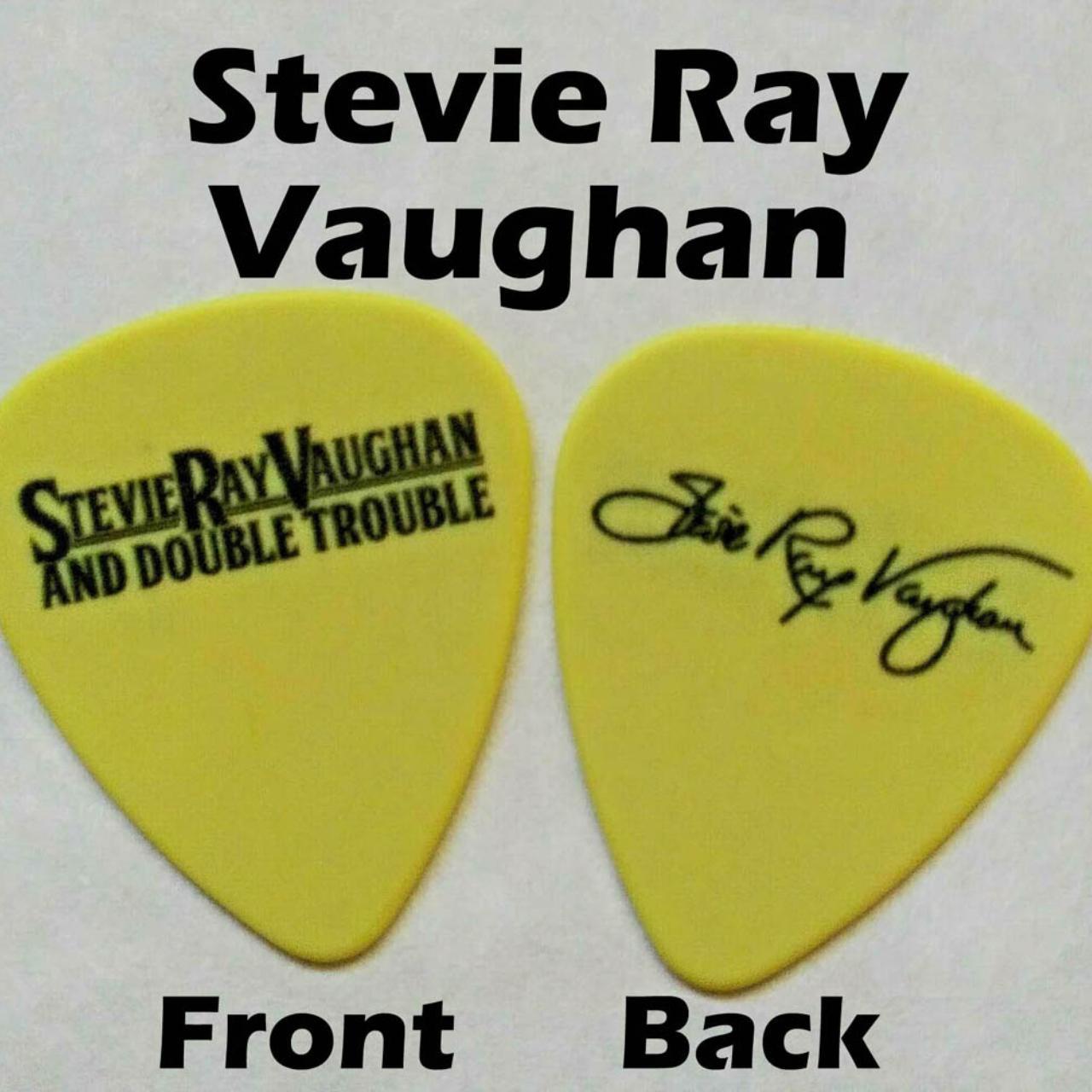 Stevie Ray Vaughan Srv Novelty Signature Guitar Pick Depop 9538