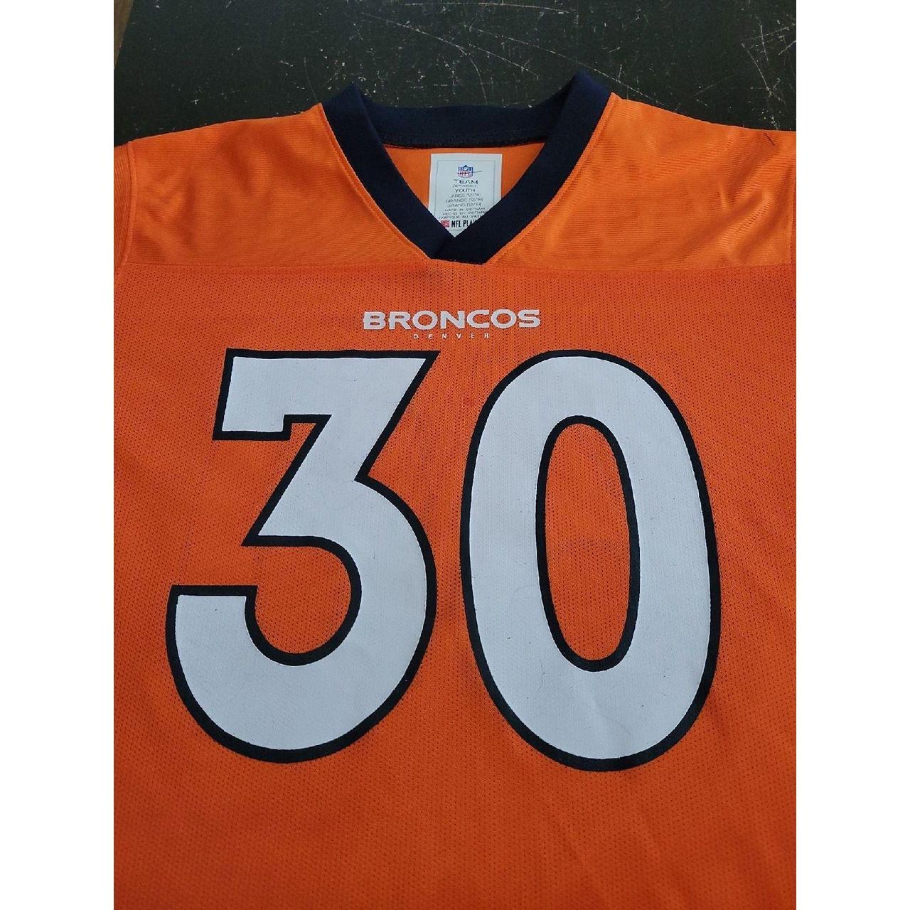 NFL Denver Broncos Phillip Lindsay #30 Jersey Size. Kids Medium 8/10