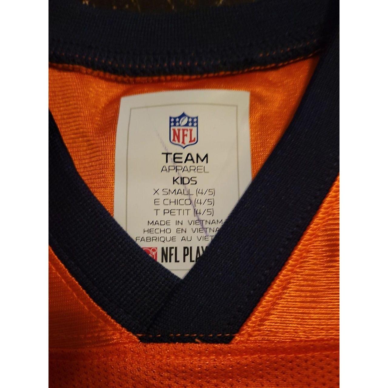 NFL Denver Broncos Orange Jersey-Style T-Shirt Youth X-Small 4-5