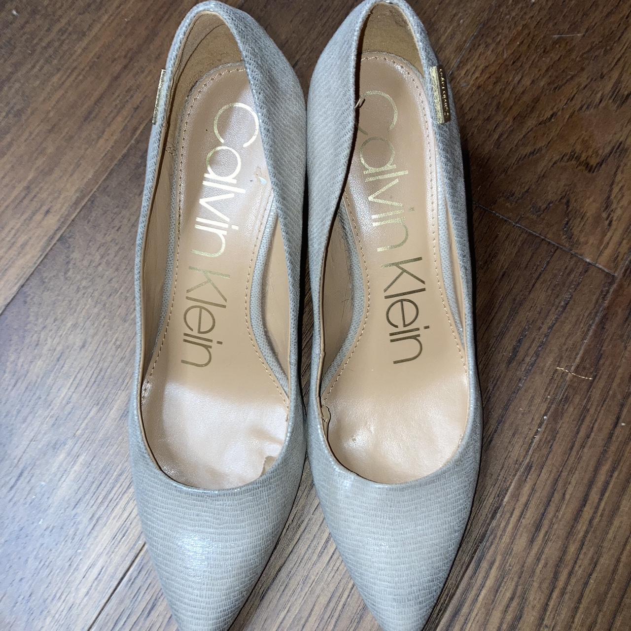 Calvin Klein Kitten Heels Size 6 run a little... - Depop