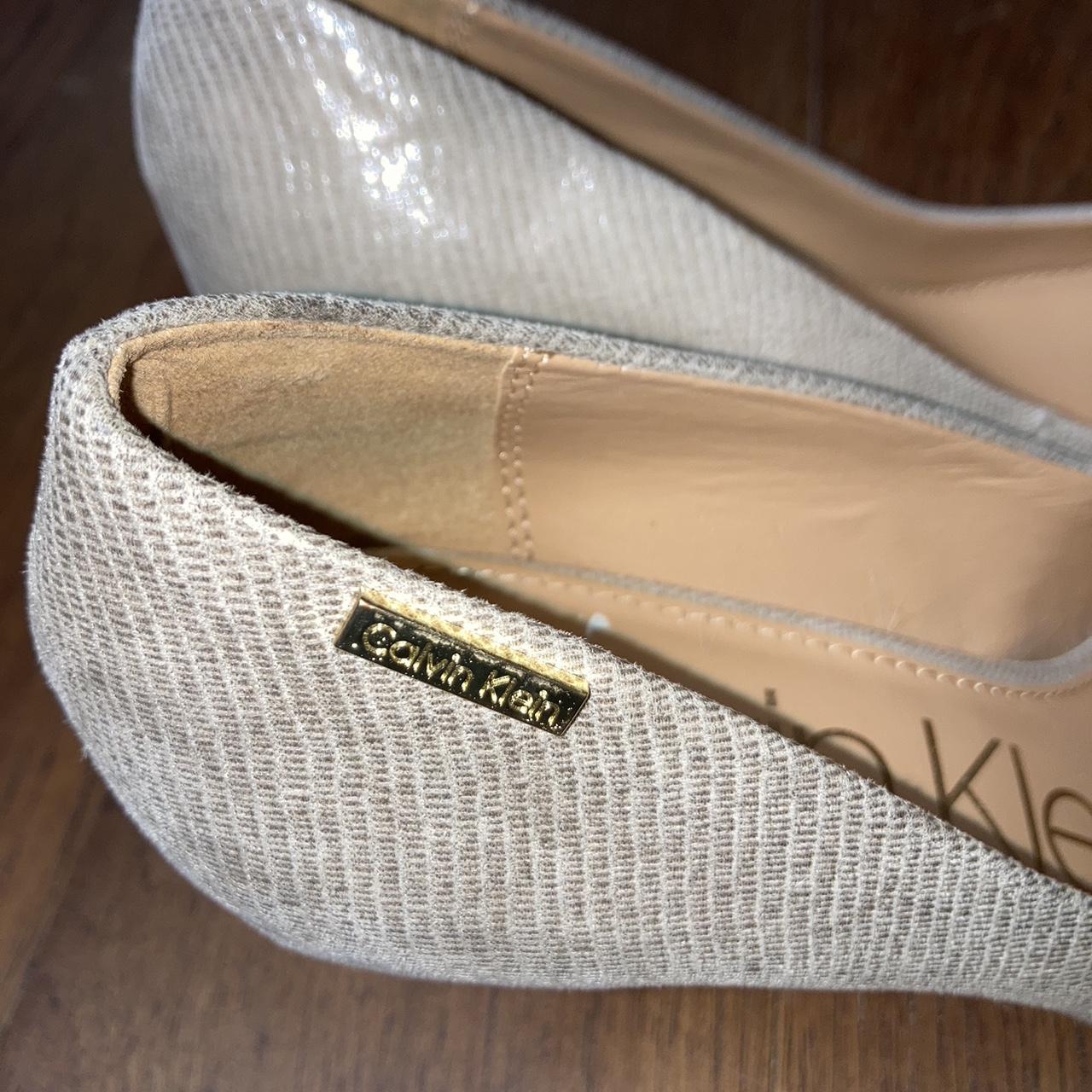 Calvin Klein Kitten Heels Size 6 run a little... - Depop