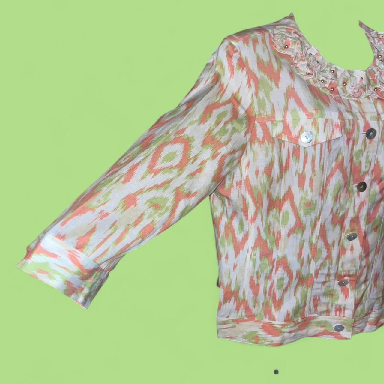 Ruby Rd. Women's Lightweight Jacket - Orange/Gree… - image 5