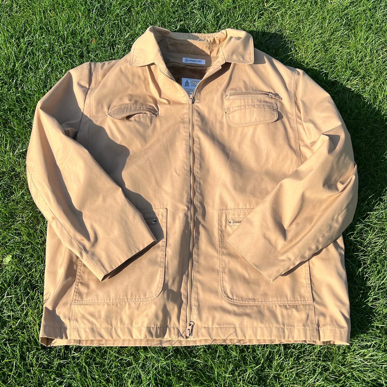 Vintage London Fog Mens Coat Tan Belted Size Large Depop