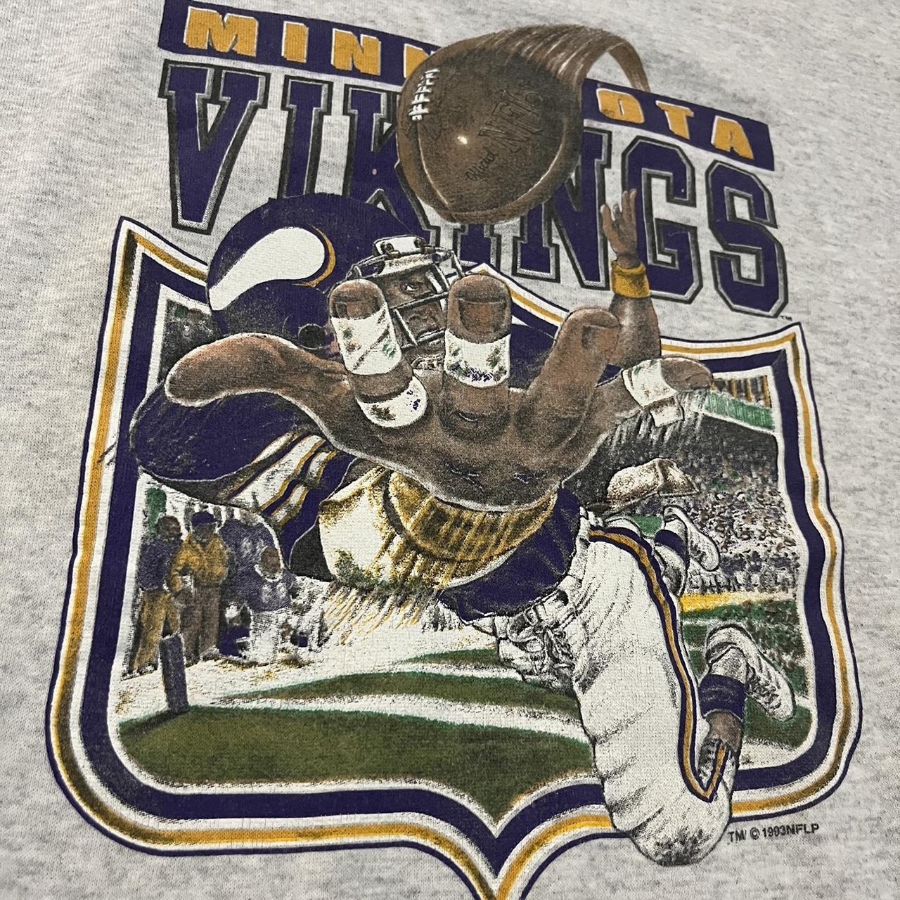 RARE Vintage 90s Nfl Minnesota Vikings Crewneck Sweatshirt 