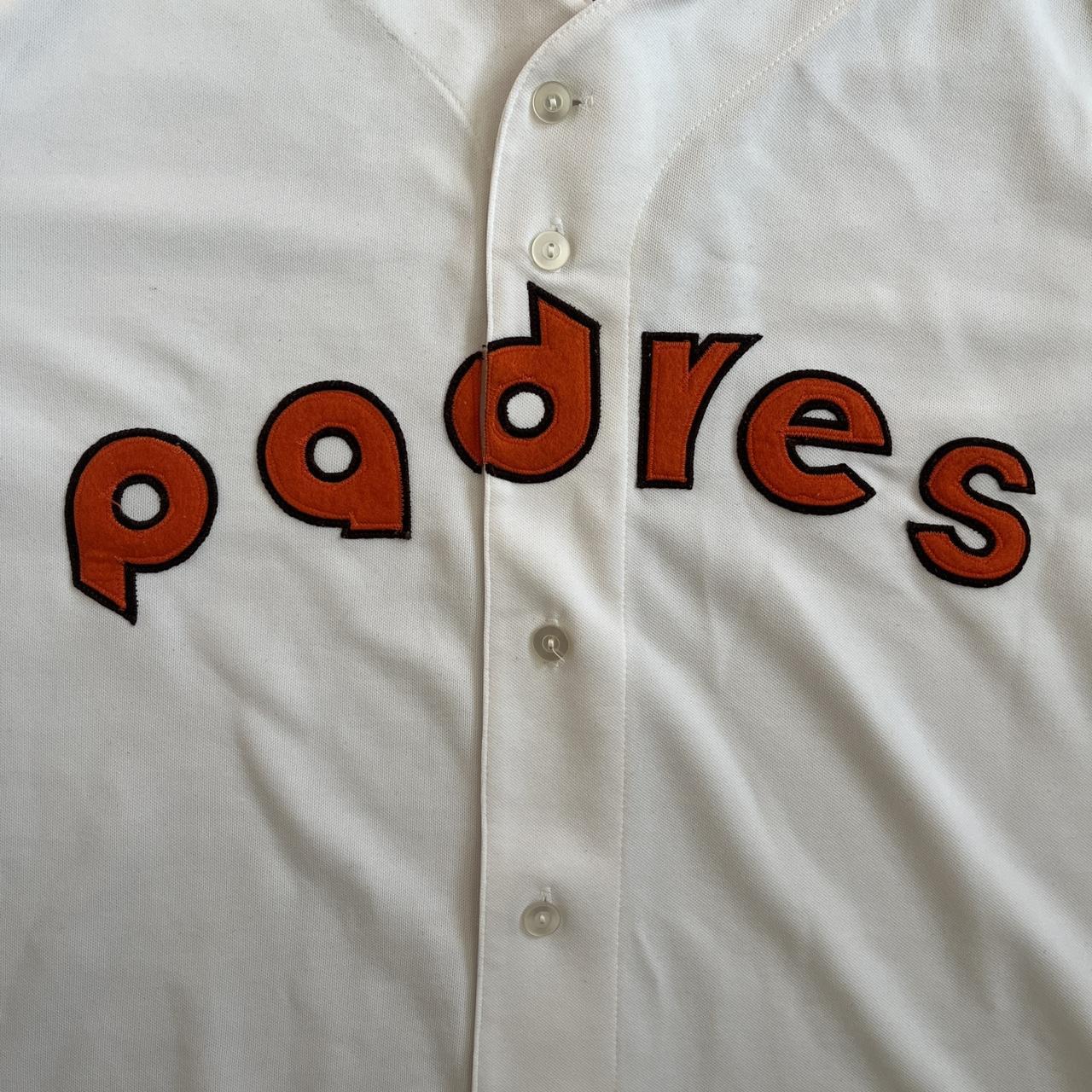Vintage Padres Majestic Cooperstown Jersey Size - Depop