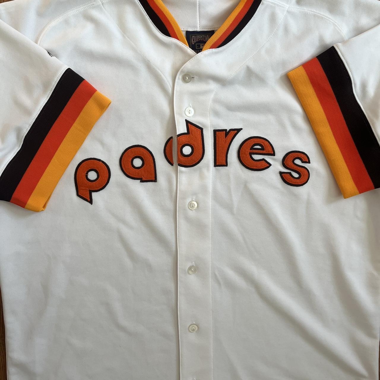 Vintage Padres baseball jersey Cooperstown classic v - Depop