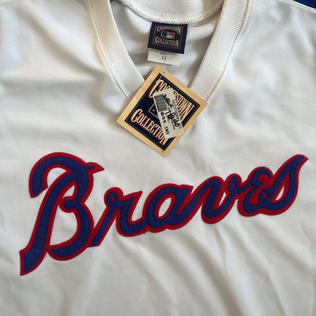 Brand new vintage Majestic brand, Atlanta "Braves" baseball jersey  in size 2X