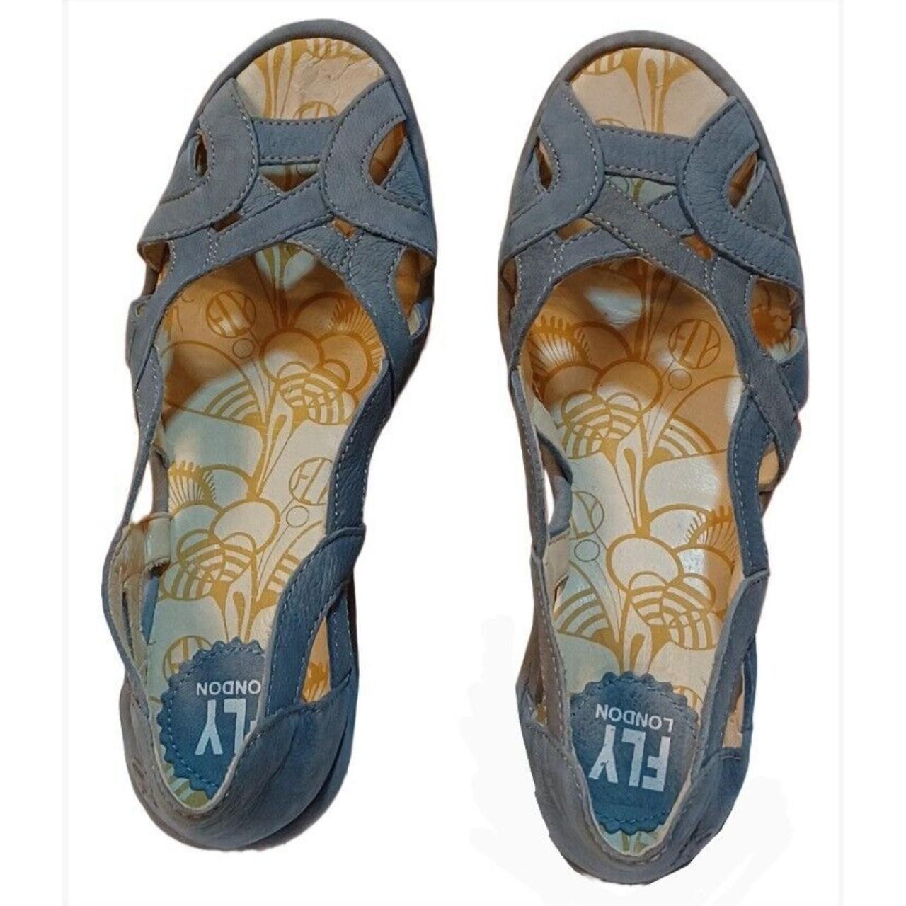 Fly london blue online sandals