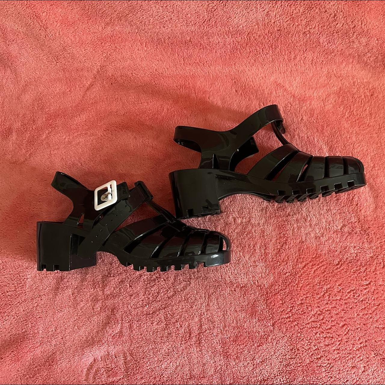 Black Jelly Sandals size 8.5 9 Bought from Dolls Depop