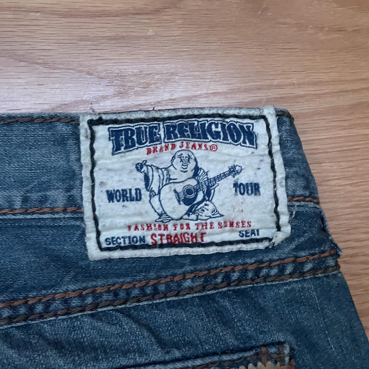 Baggy true religion jeans chief keef Semetary truey... - Depop