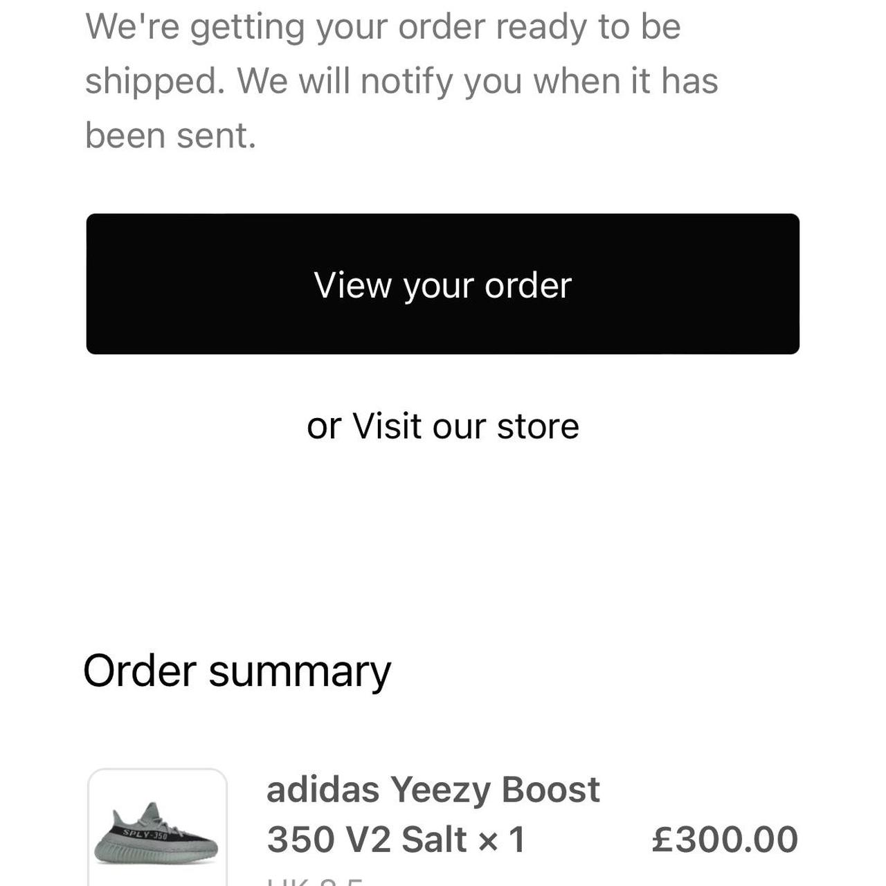adidas yeezy notification