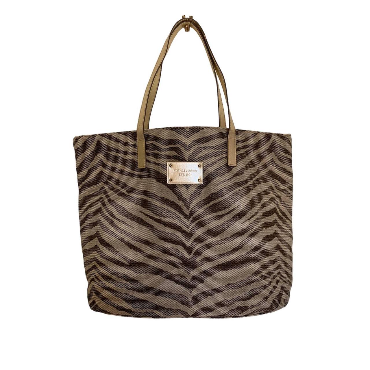 Michael kors zebra print shop bag