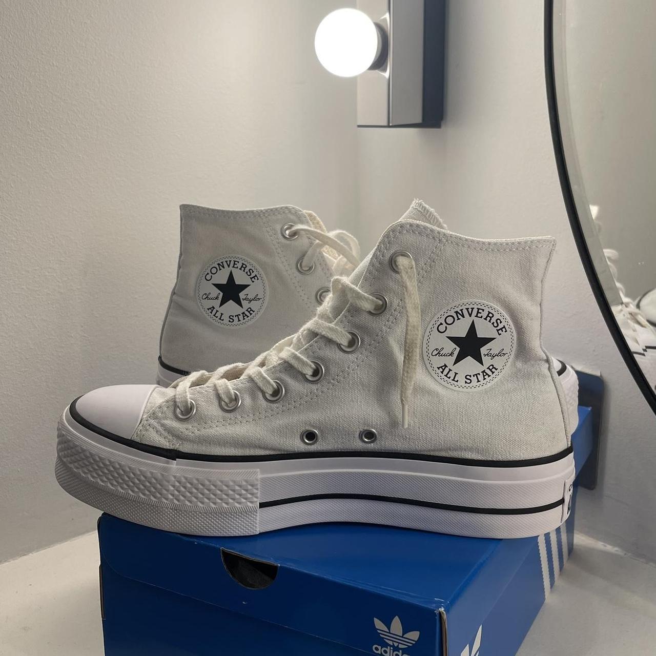 White platform converse Size UK 6 In good condition Depop