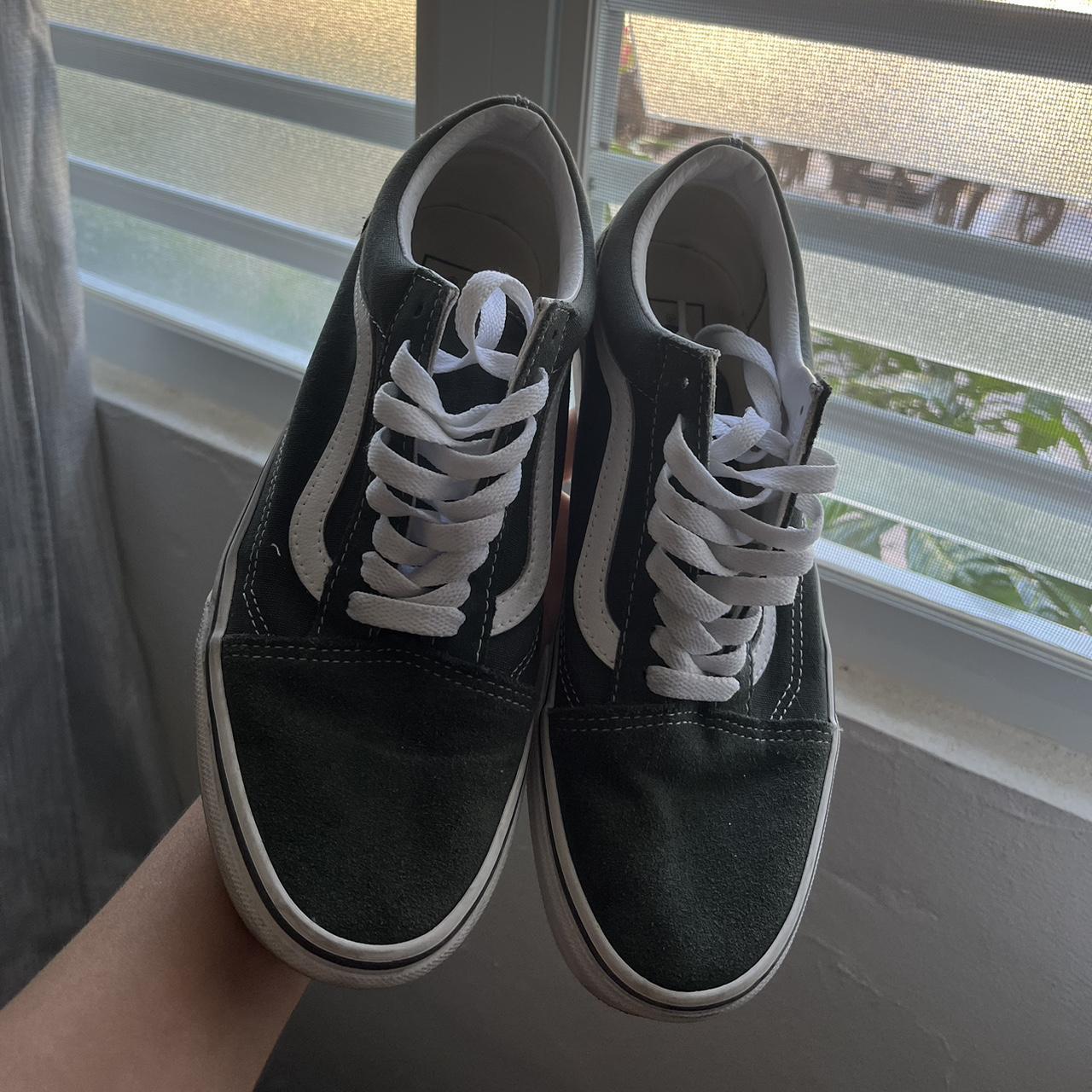 Dark green vans on sale womens